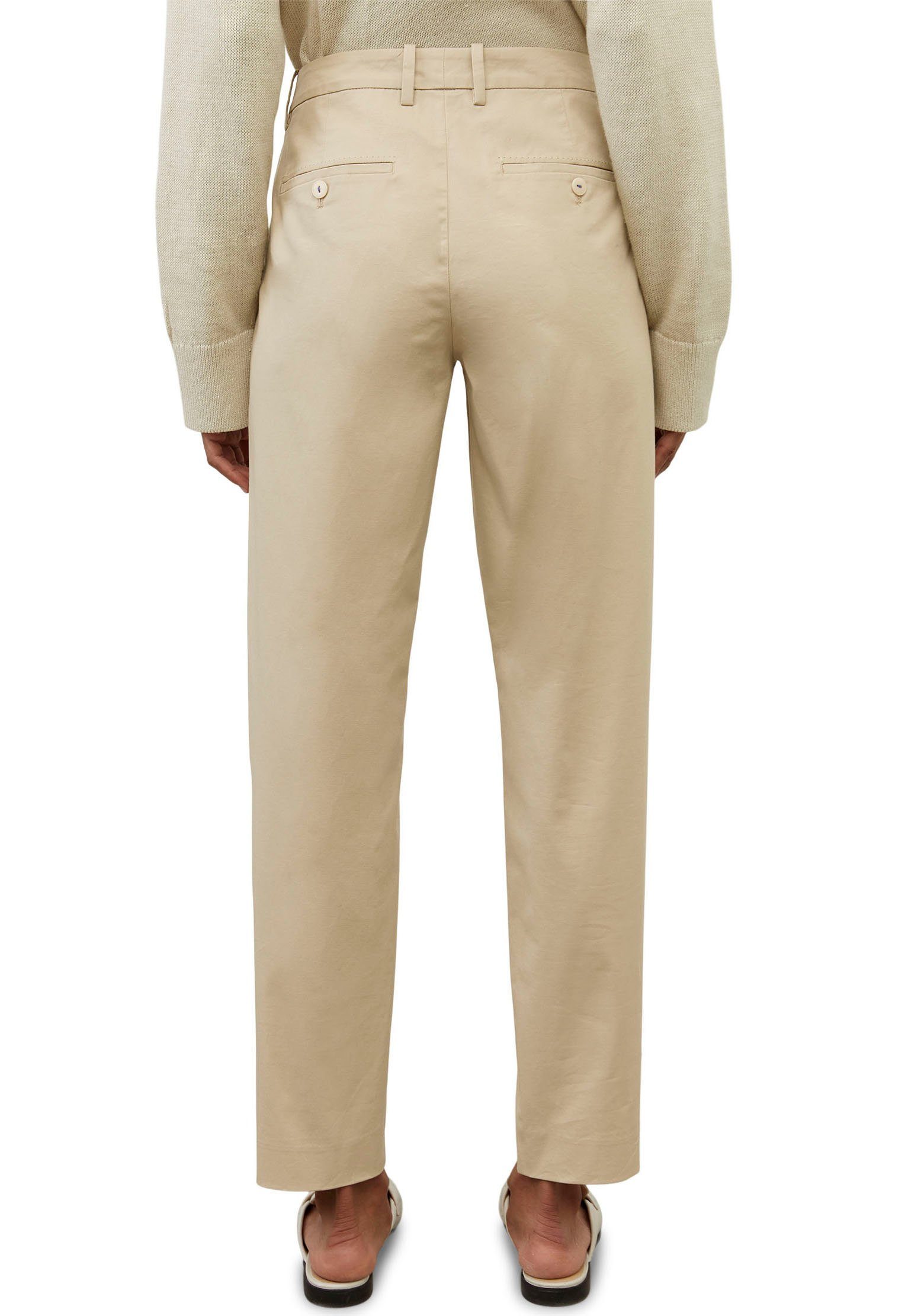 Marc O'Polo Chino Torne met klassieke persplooien voor meer elegantie