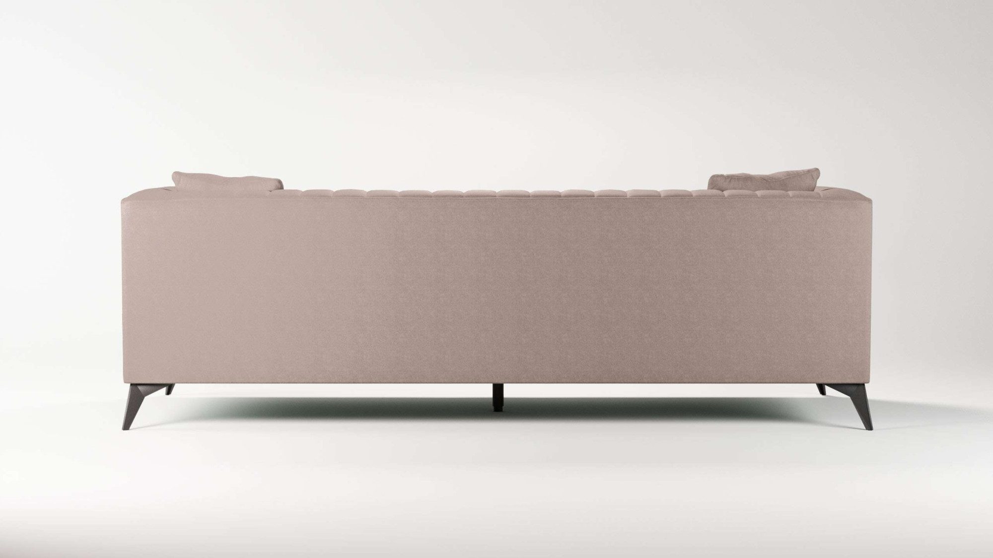 Places of Style 4-zitsbank MATTHEW elegant designsofa, afmetingen B/D/H: 231/86/74 cm XXL, stiksels in de rug, losse zitkussens, inclusief 2. sierkussen