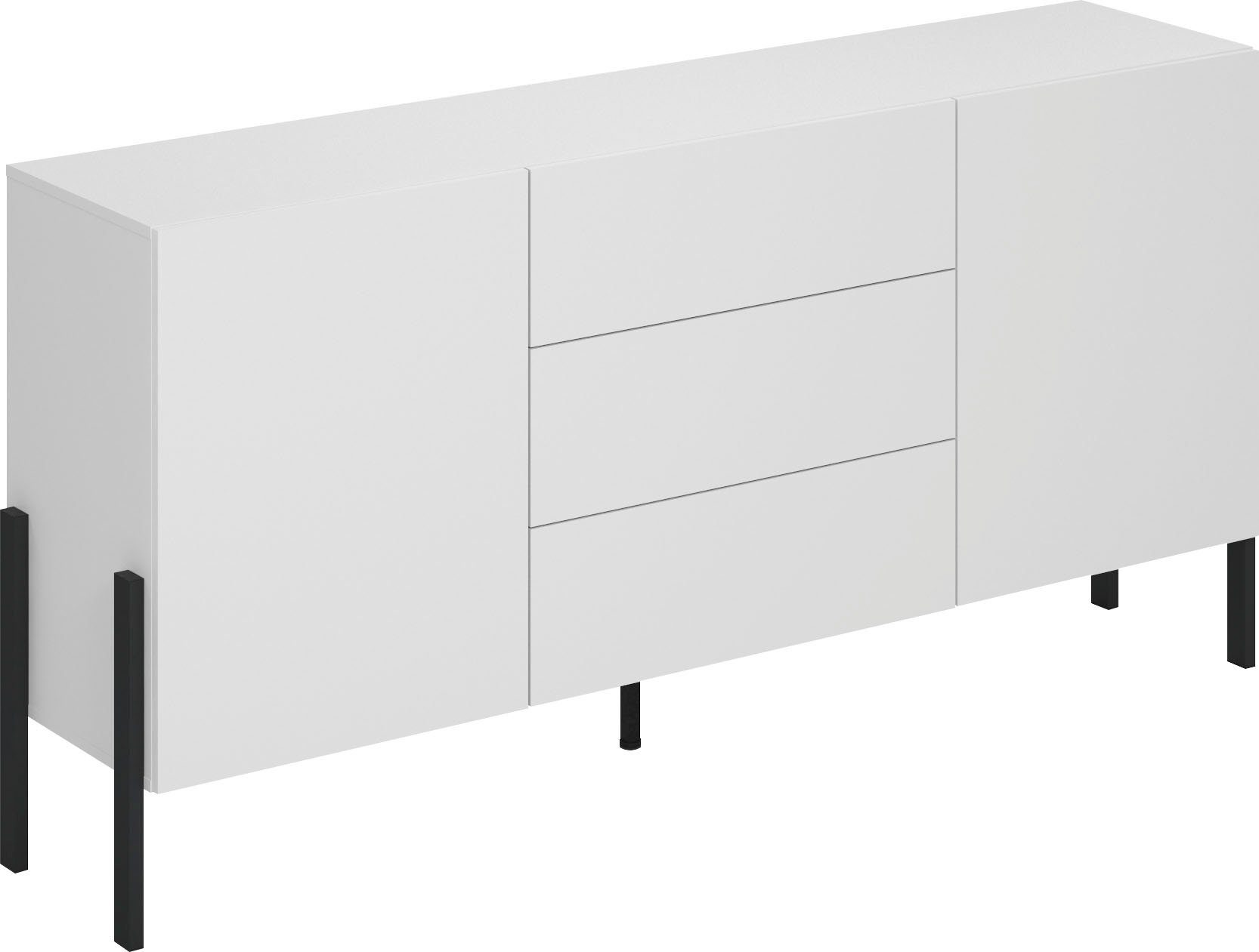 INOSIGN Dressoir Jukon, breedte 150 of 180 cm, moderne grepless commode