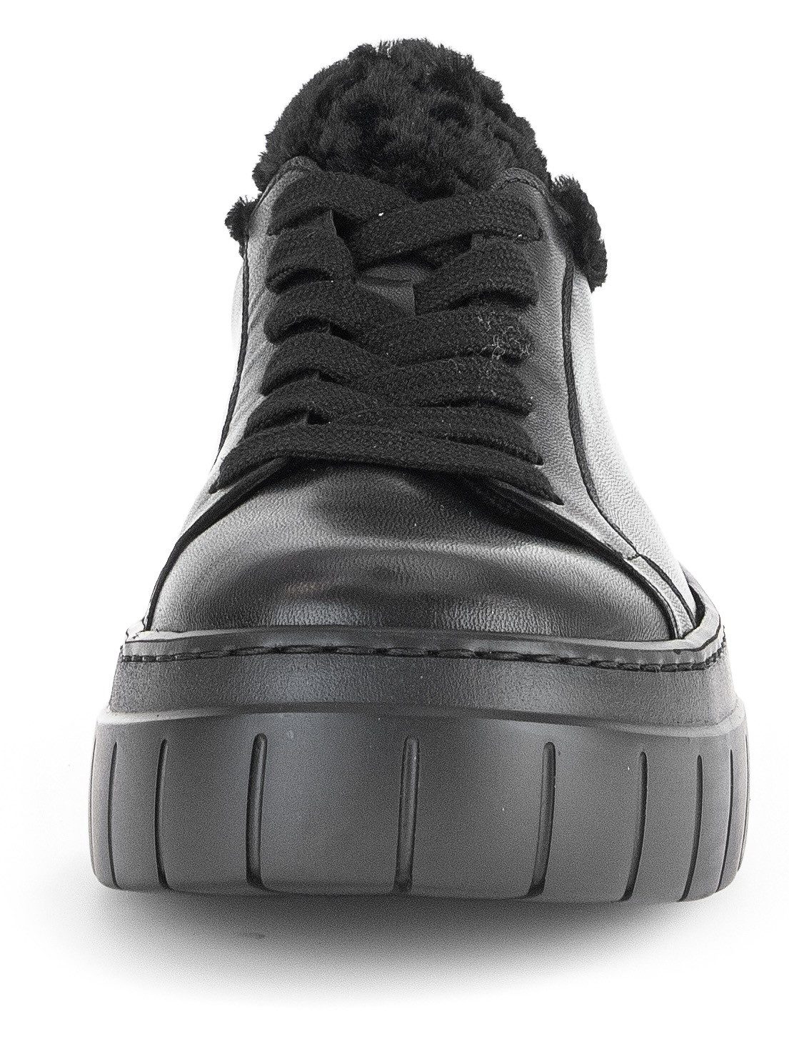 Gabor Plateausneakers plateau, vrijetijdsschoen, lage schoen, veterschoen met best fitting