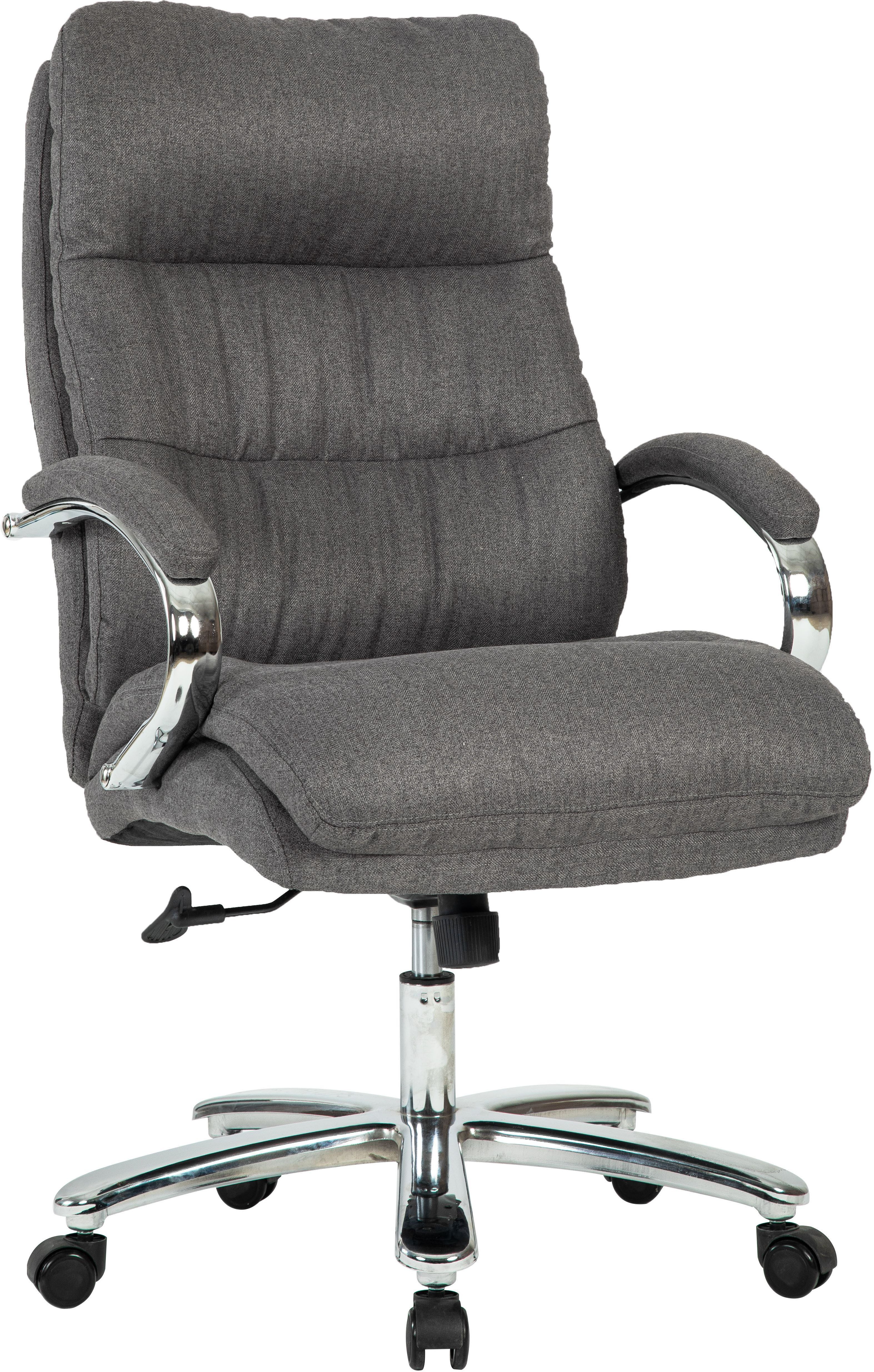 Duo Collection Bureaustoel Bureau stoel Federico 180 kg Federkern, tot 180kg, robuust (1 stuk) bureaustoelen maat Geweven stof grijs
