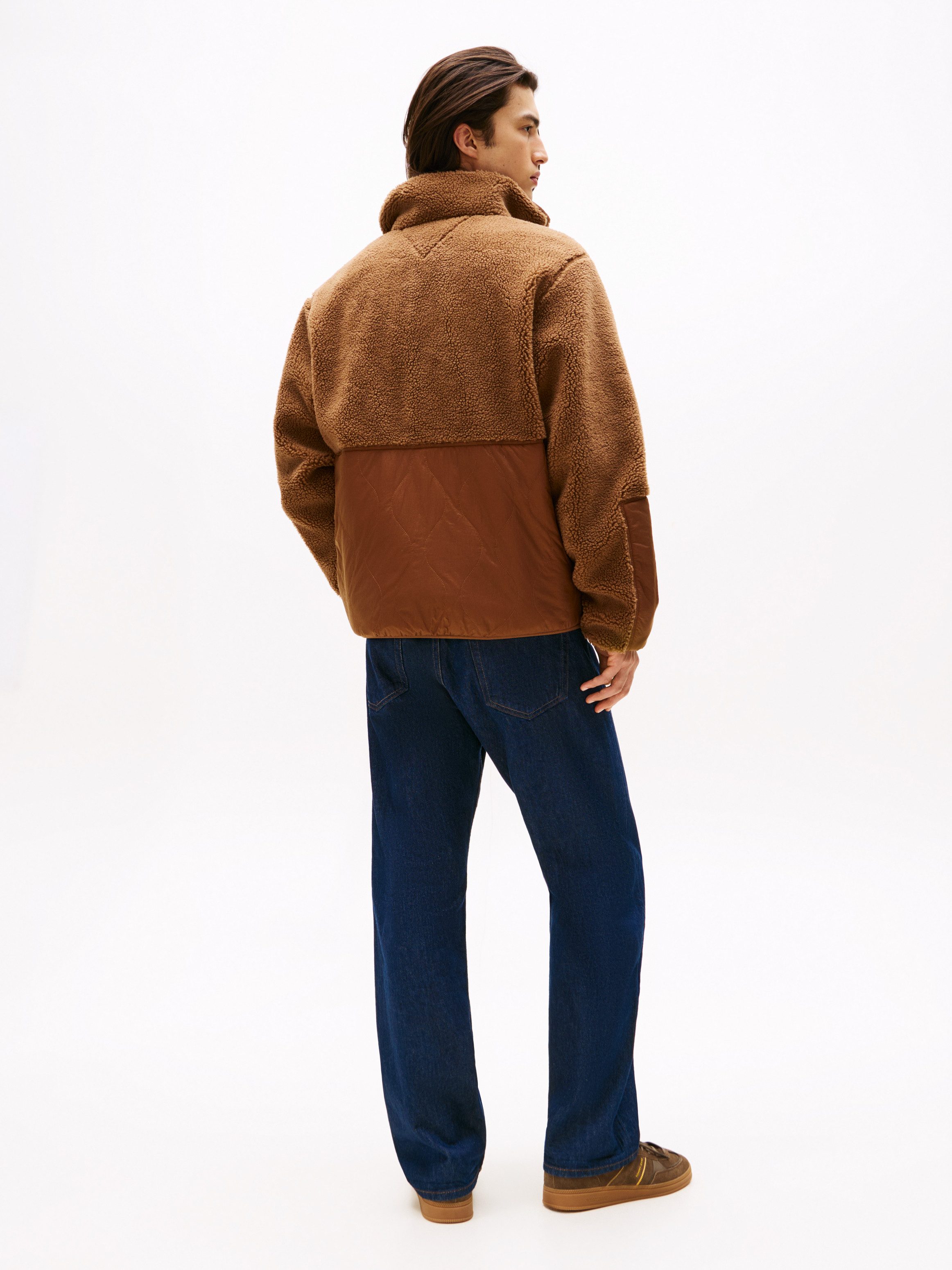 TOMMY JEANS Gewatteerde jas TJM ESSENTL MIX TEDDY