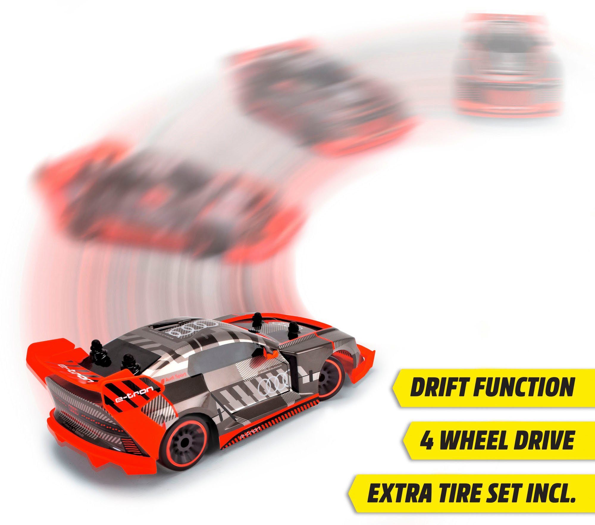 Dickie Toys Radiografisch bestuurbare auto Audi S1 E-Tron Quattro drift Car