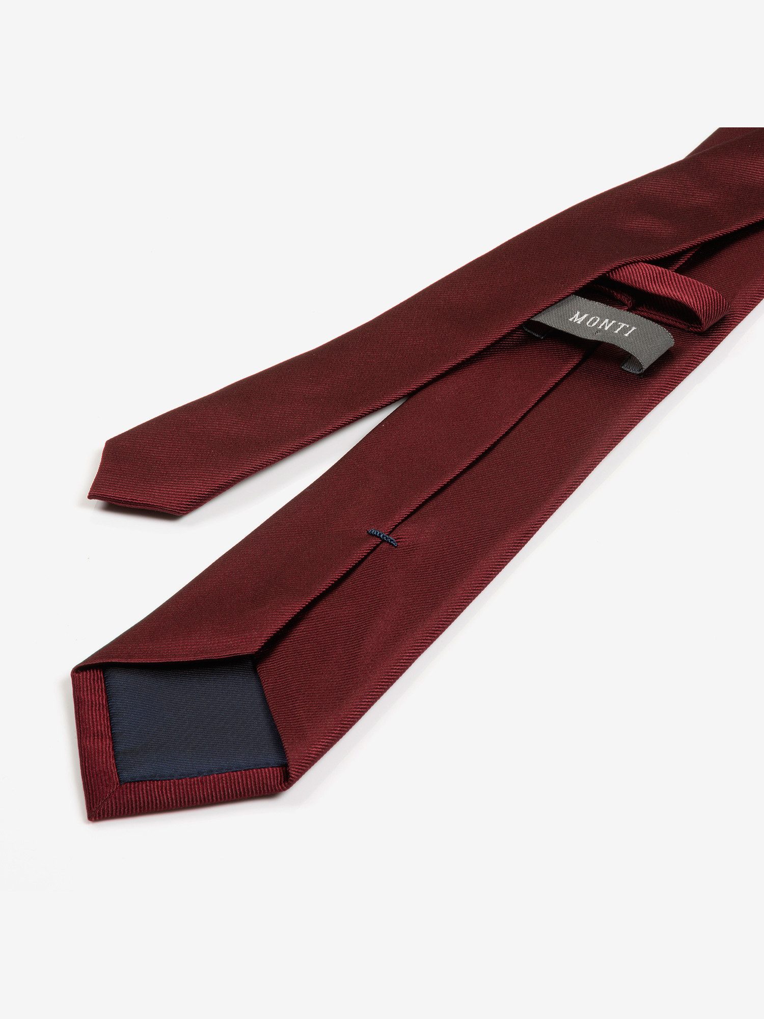 MONTI Stropdas Raul van puur zijde met edele twill-structuur - 7 cm breed