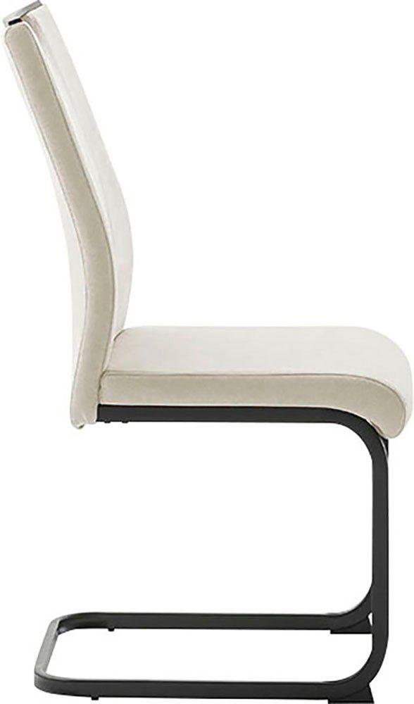 MCA furniture Vrijdragende stoel MCA DERESINA sledestoel met handgreep (4-set), schommelstoelen met handgreep, comfort zithoogte van ca. 48 cm