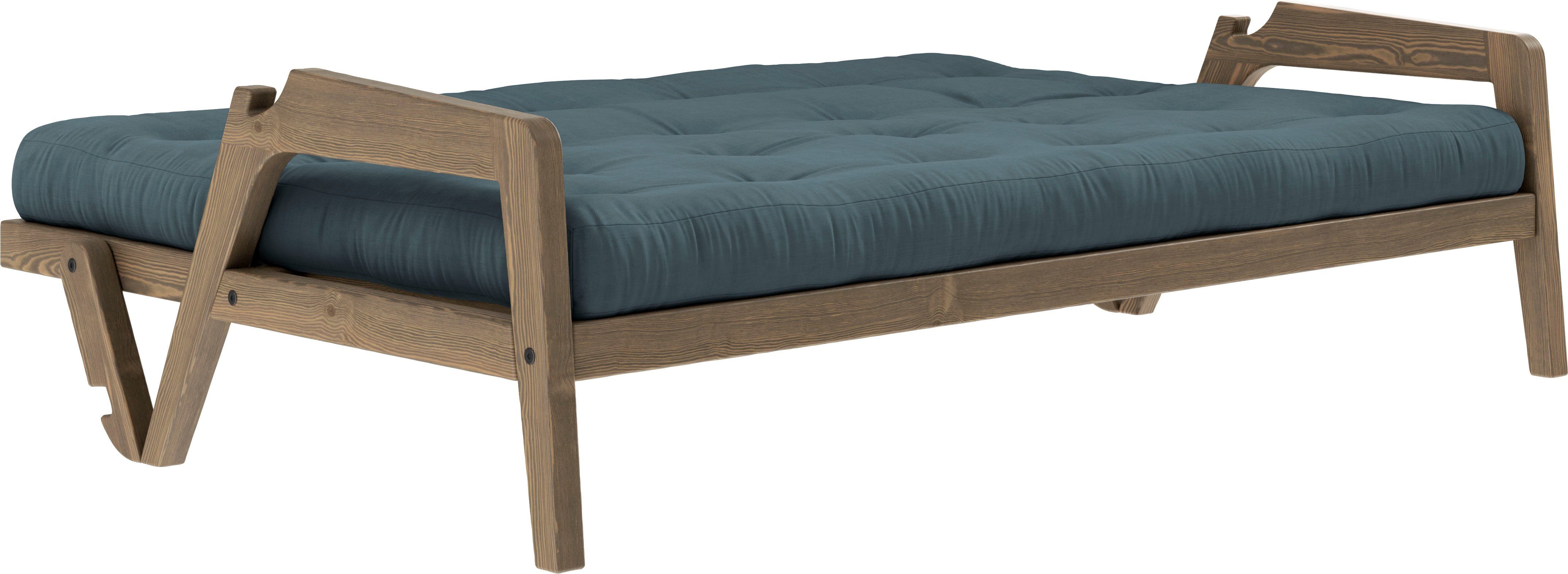 Karup Slaapbank Graf Met houtstructuur, incl. futonmatras, ligoppervlak 130x190 cm