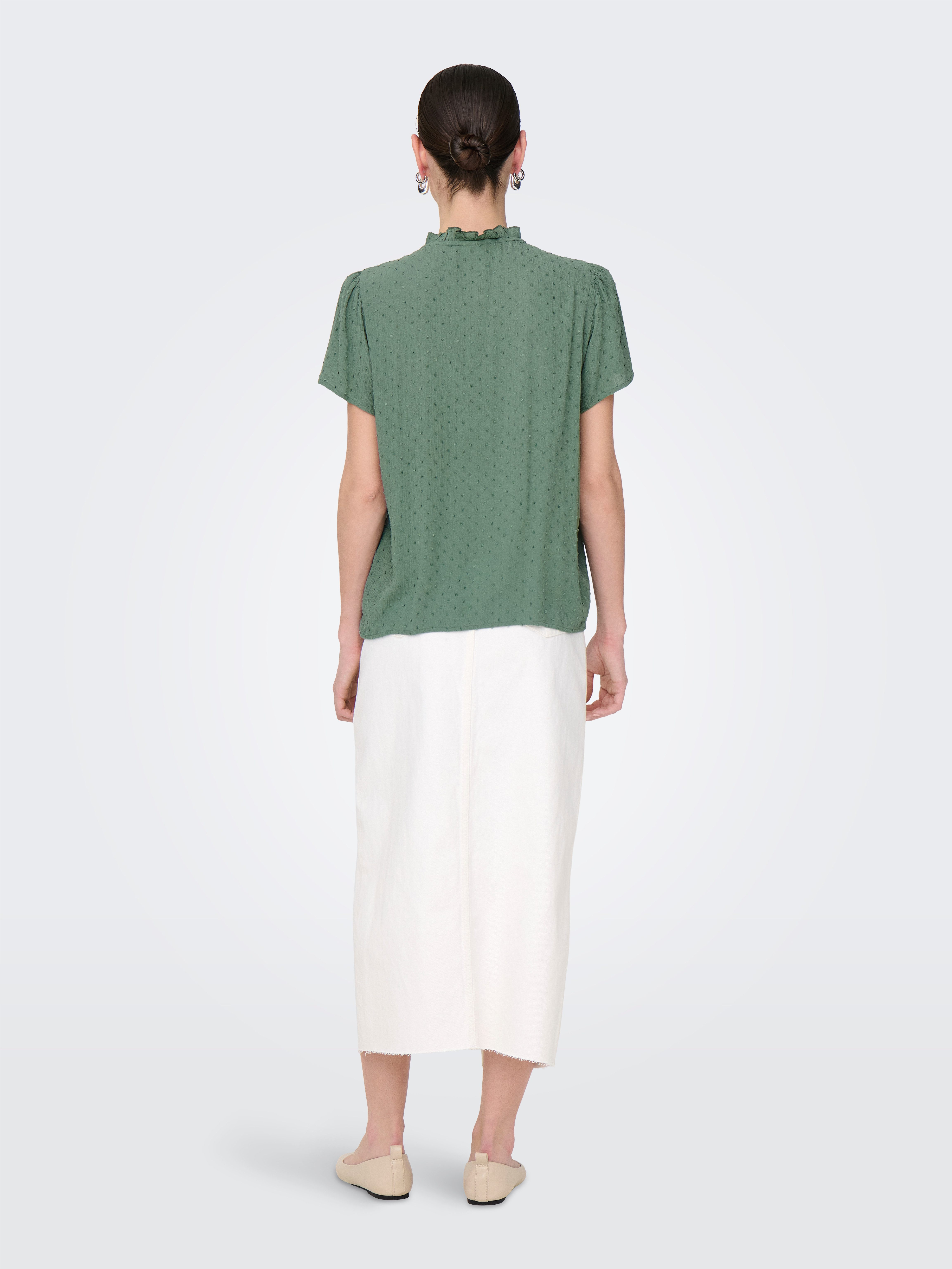 JDY Blouse met korte mouwen JDYLIMA LIFE S/S TOP WVN NOOS