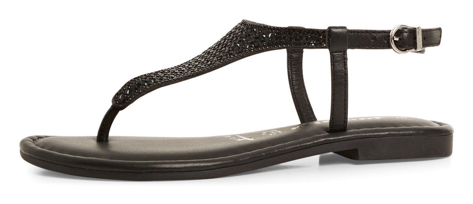 Tamaris Sandalen , sandalette, zomerschoen, feestdagenschuh, fonkelende strasssteentjes