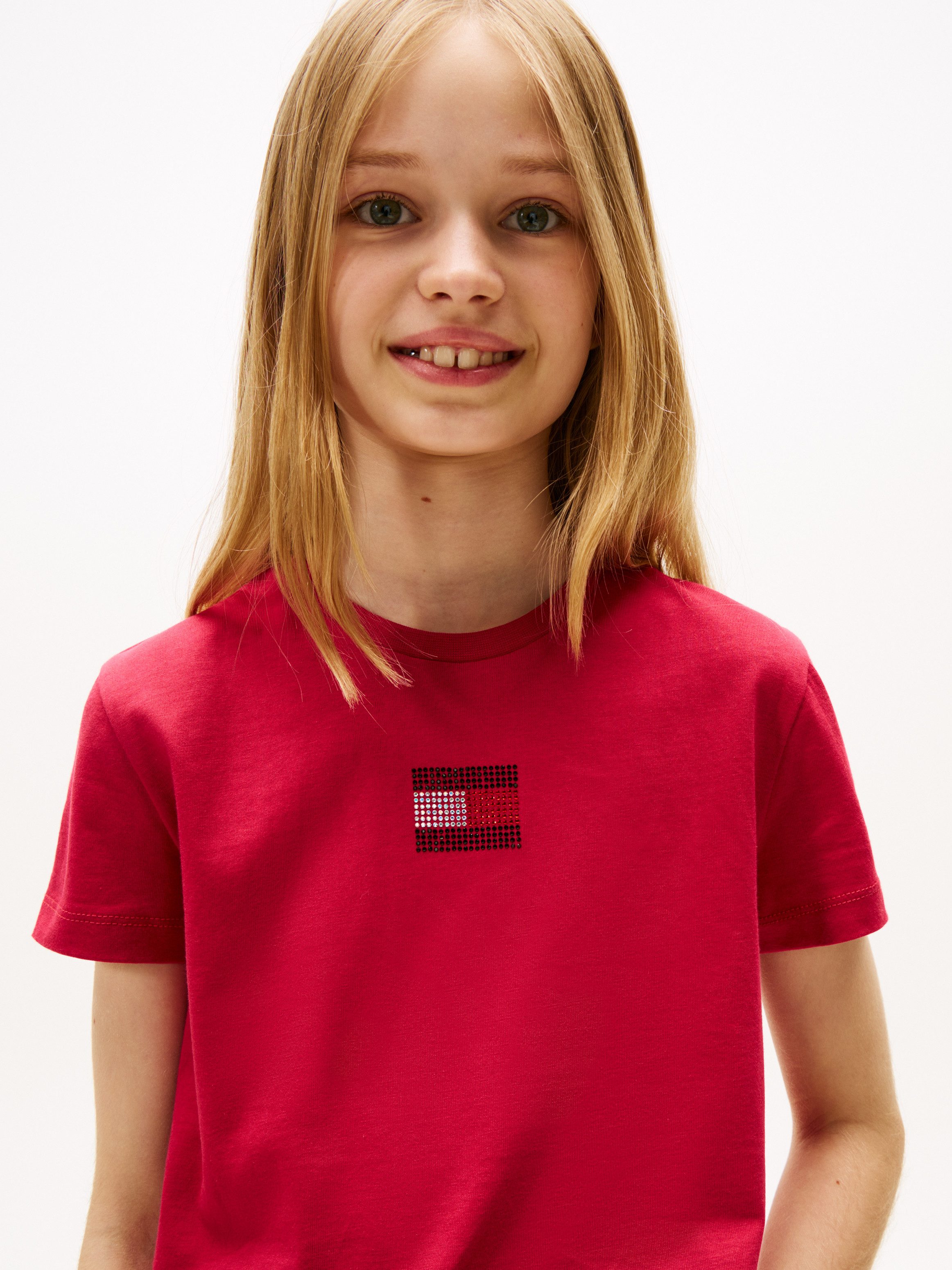 Tommy Hilfiger T-shirt RHINE STONE FLAG TEE S/S