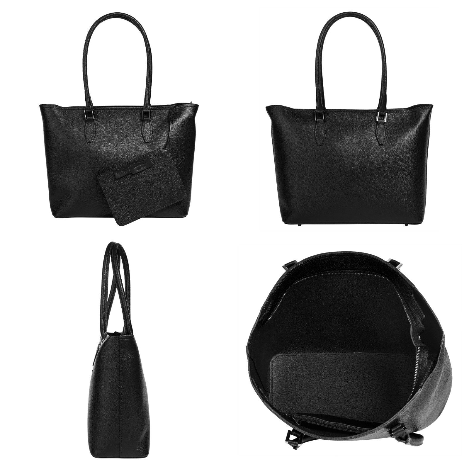 Cluty Shopper echt leer, made in italy