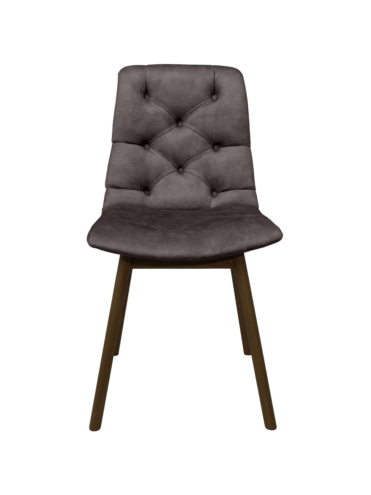 andas Eetkamerstoel Ramon met massief houten poten, in verschillende kleuren en stoffen (set, 2 stuks)