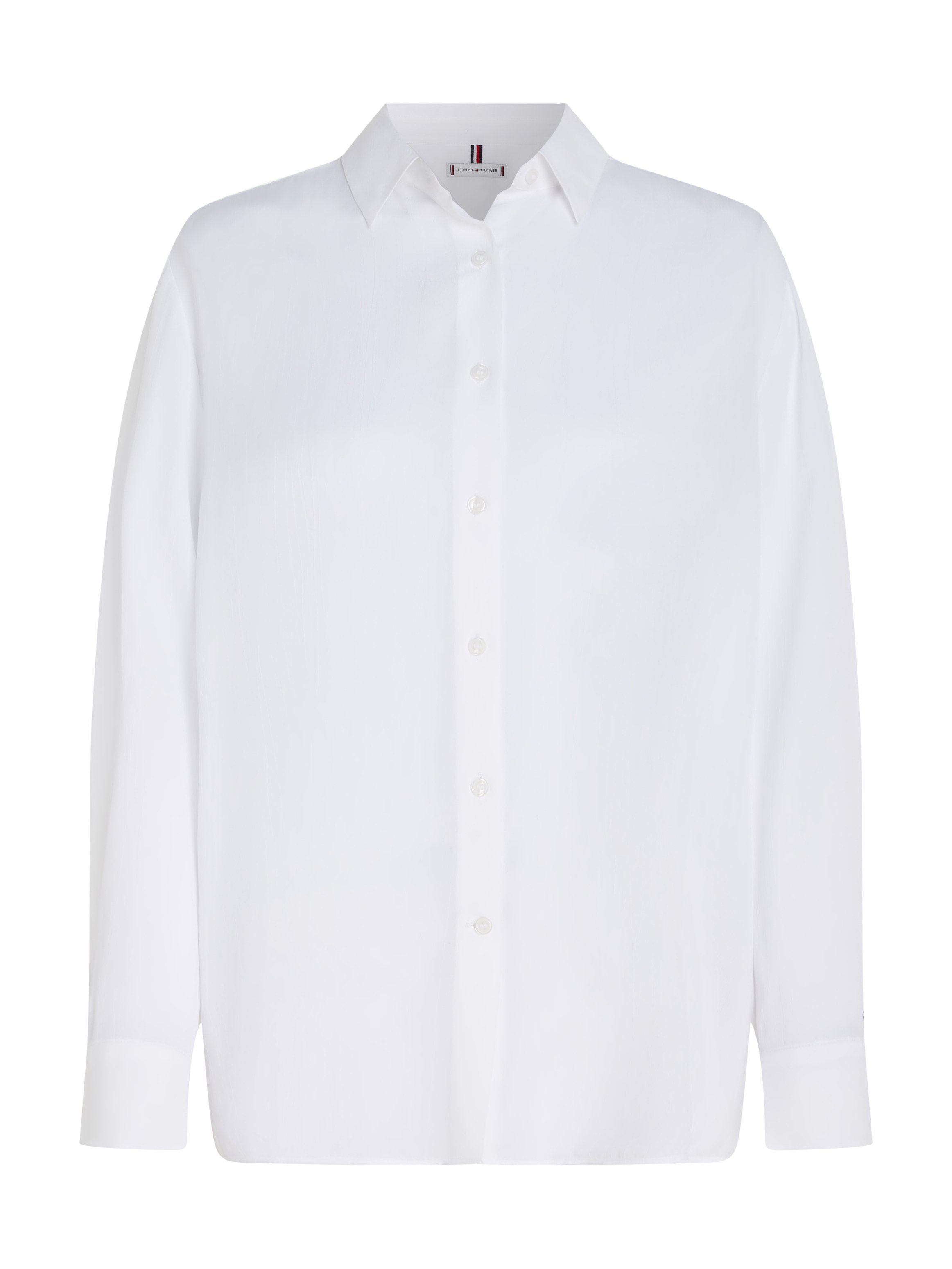 Tommy Hilfiger Overhemdblouse FLUID VIS CREPE REGULAR SHIRT LS