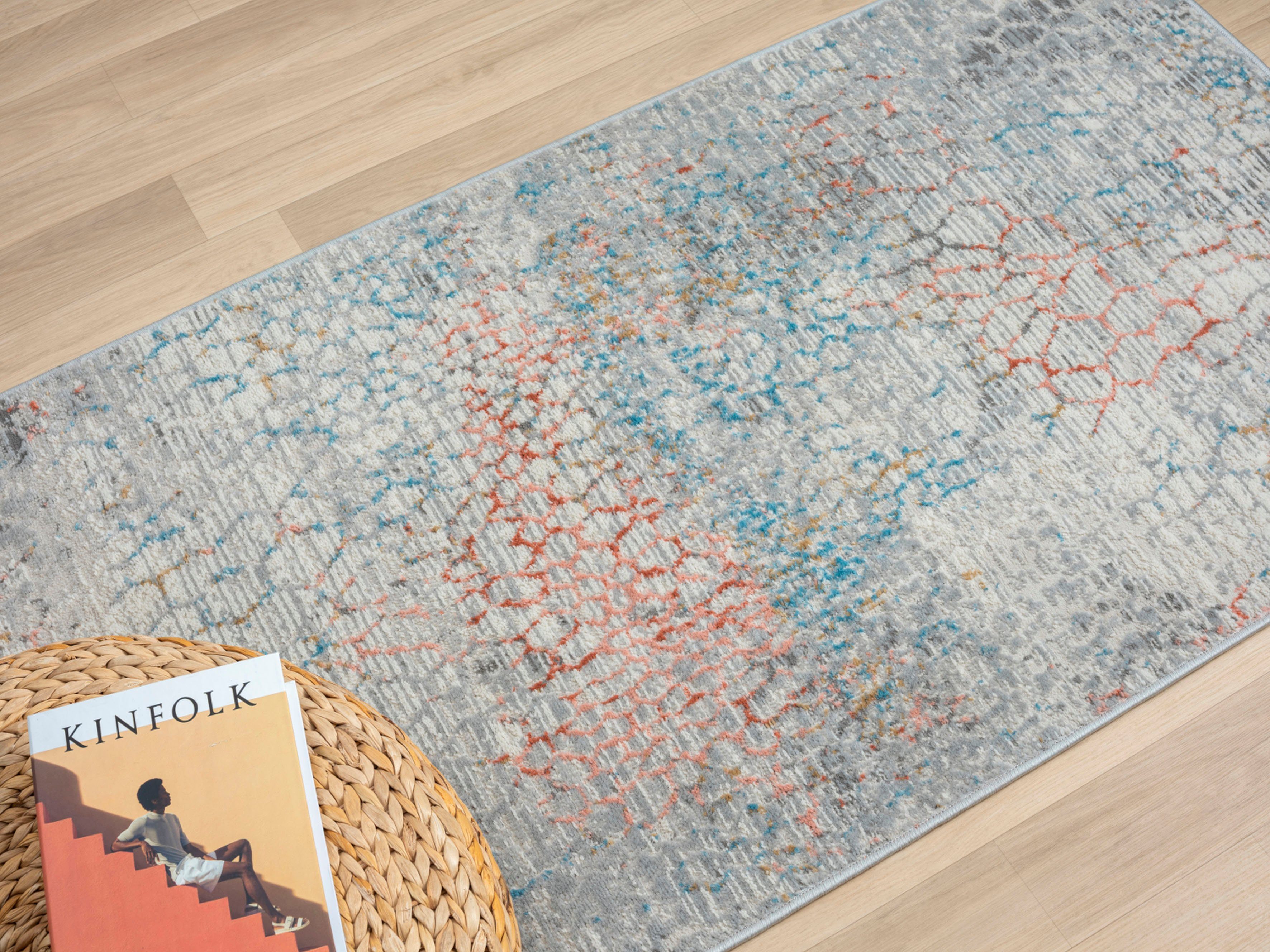 Myflair Möbel & Accessoires Vloerkleed My Roots Kortpolig, retro-ontwerp, bijzonder zacht door microvezel
