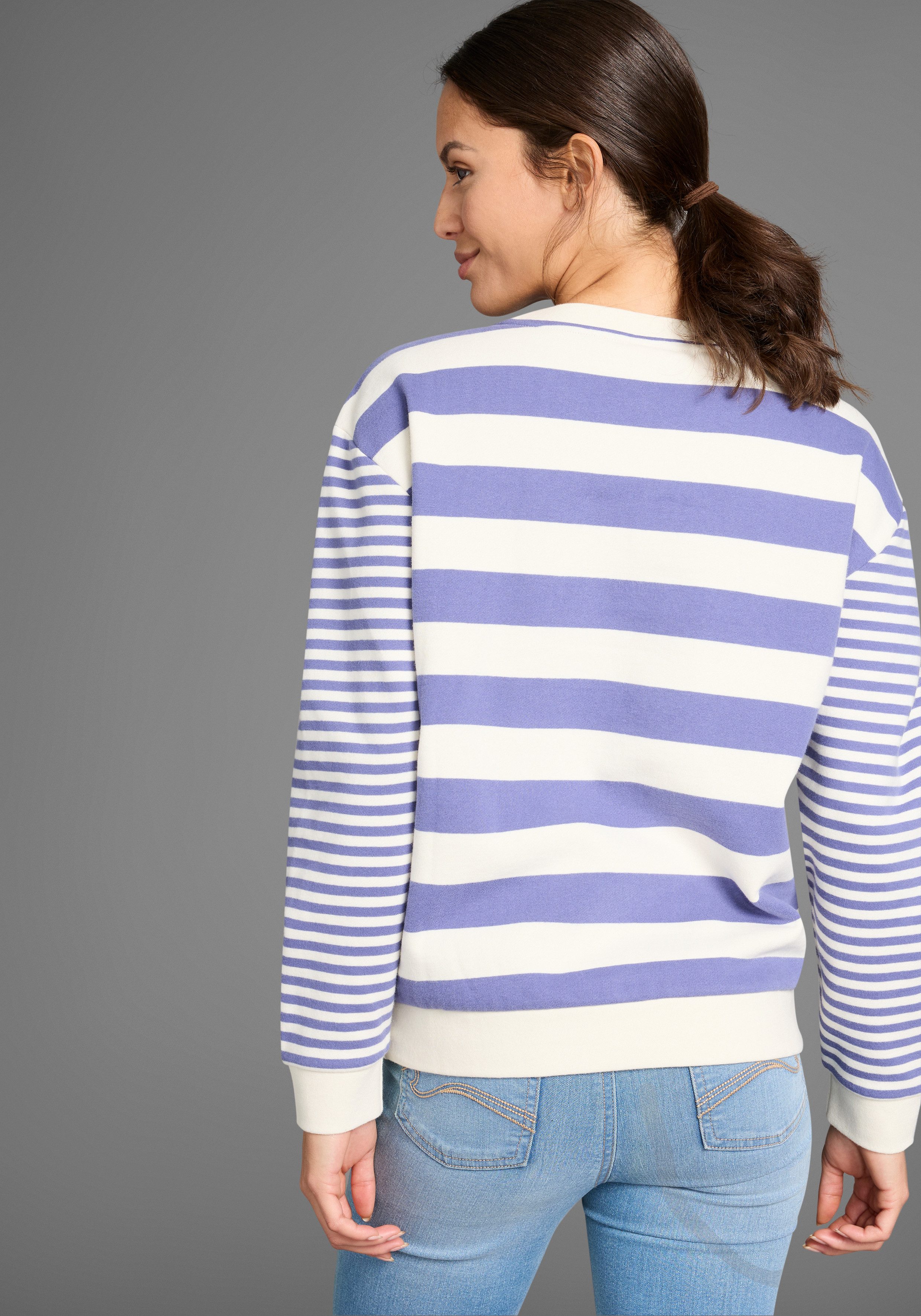 KangaROOS Sweatshirt in blokstrepen-design