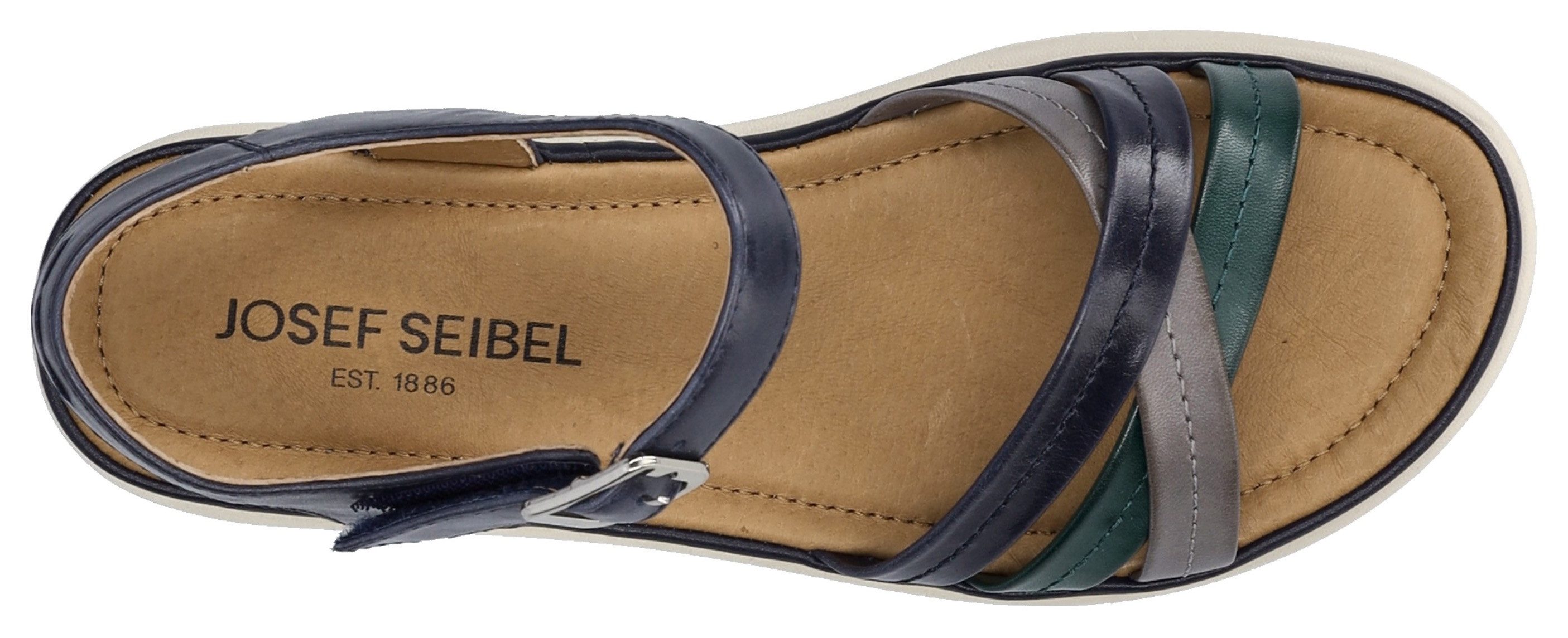 Josef Seibel Sandalen Sevran 02 , plateausandaal, wedgesandaal met modieuze kruisbandage