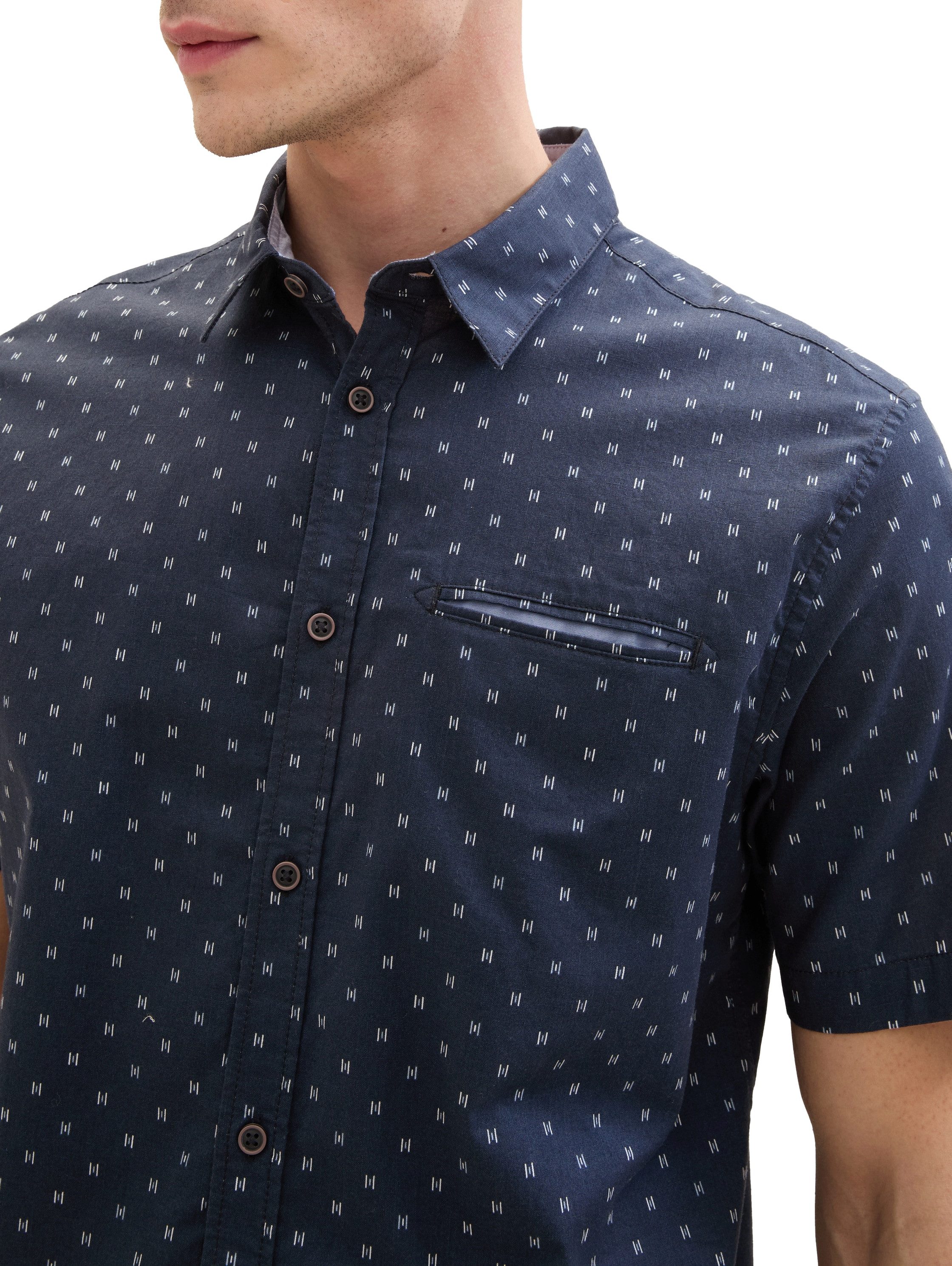 Tom Tailor Overhemd met korte mouwen met print all-over