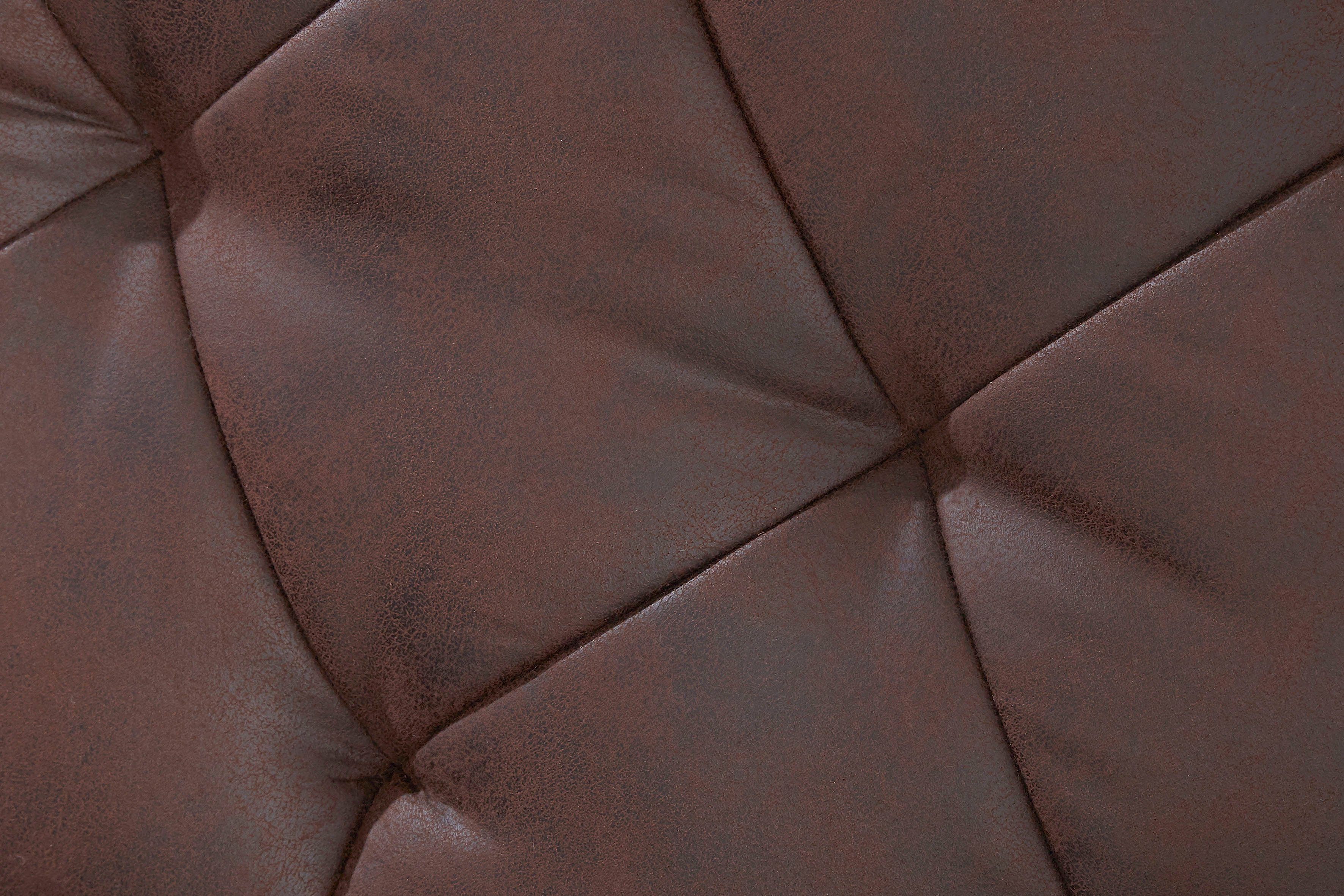 exxpo - sofa fashion Hoekbank Doppio, Chesterfield look, comfortabel en handig, hoge designvoeten