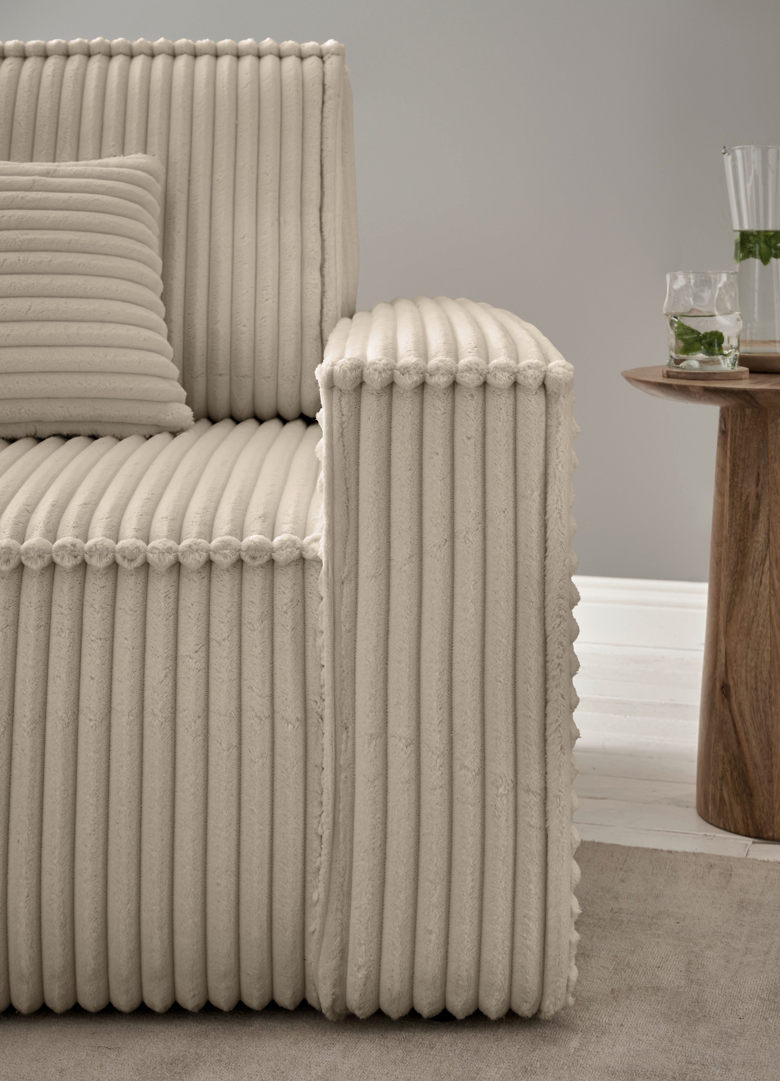 andas Loveseat Finnley Loveseat en hocker als set, passend bij de bekleding-serie Finnley (2-delig)