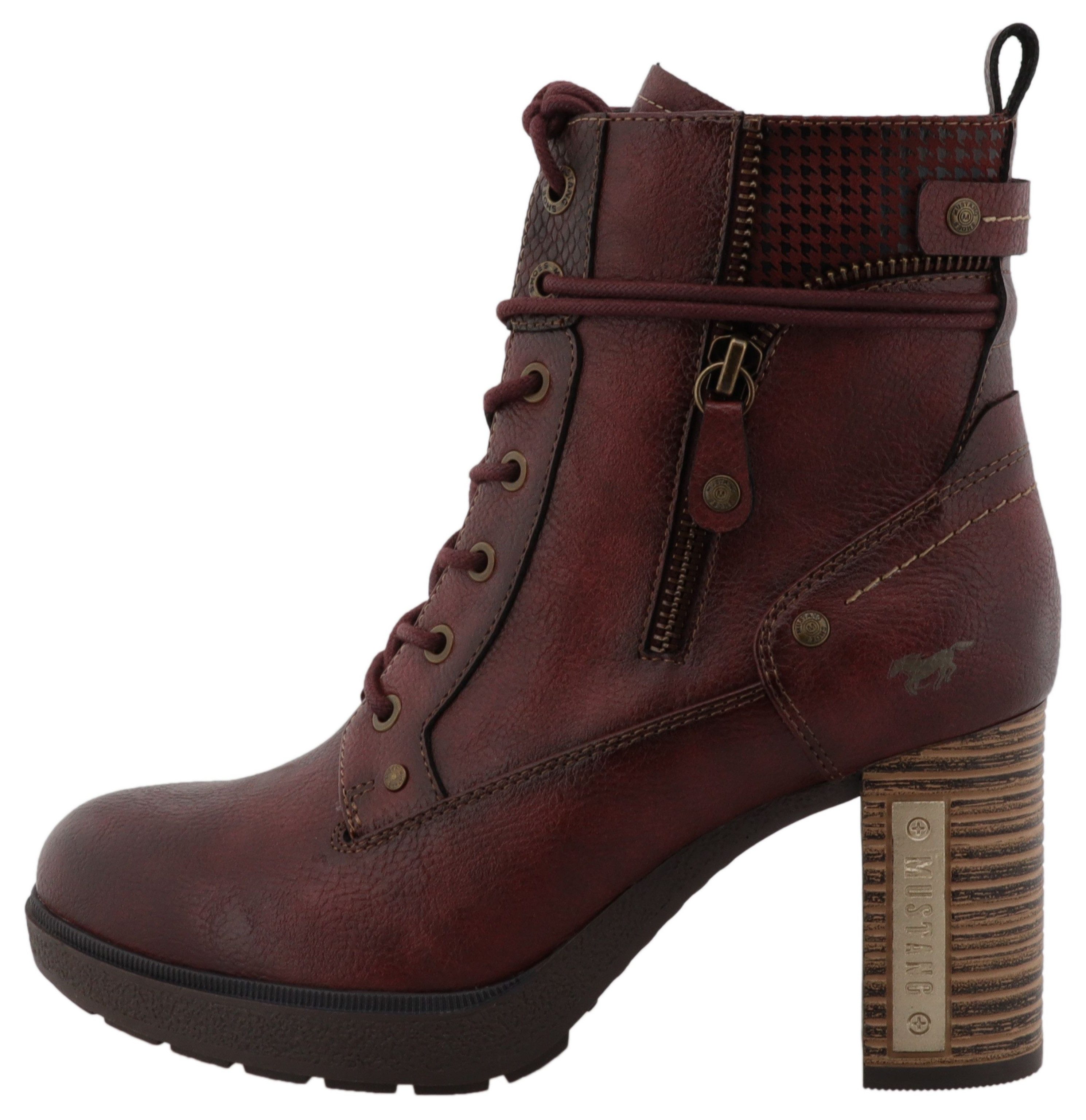 Mustang Shoes Winterlaarsjes Nana Veterlaarsje met verwarmende textielvoering