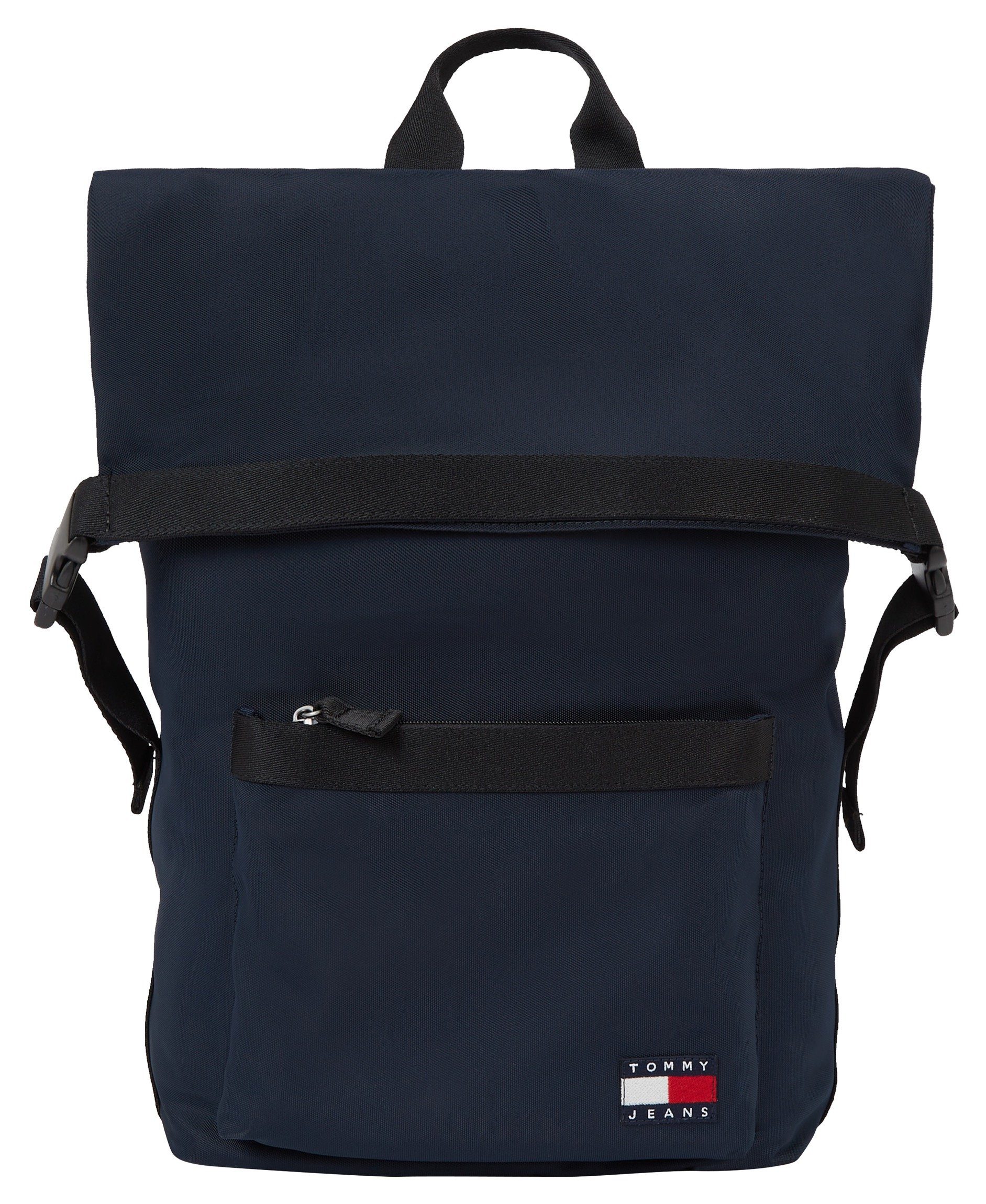 TOMMY JEANS Rugzak TJM DAILY ROLLTOP BACKPACK Vrijetijdsrugzak vrijetijdstas schoolrugzak van gerecycleerde materialen.