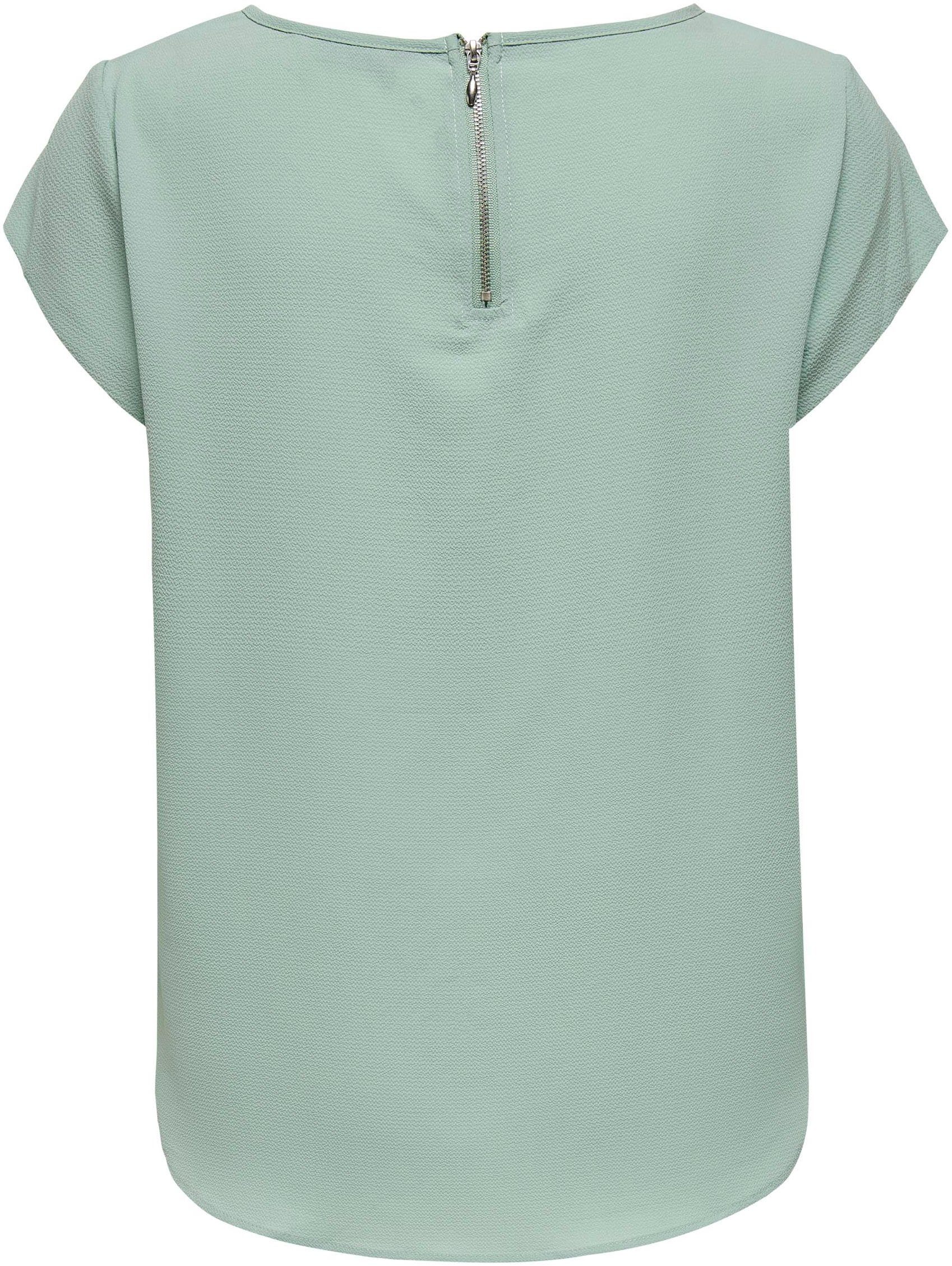 Only Blouse met korte mouwen ONLVIC S/S SOLID TOP NOOS PTM