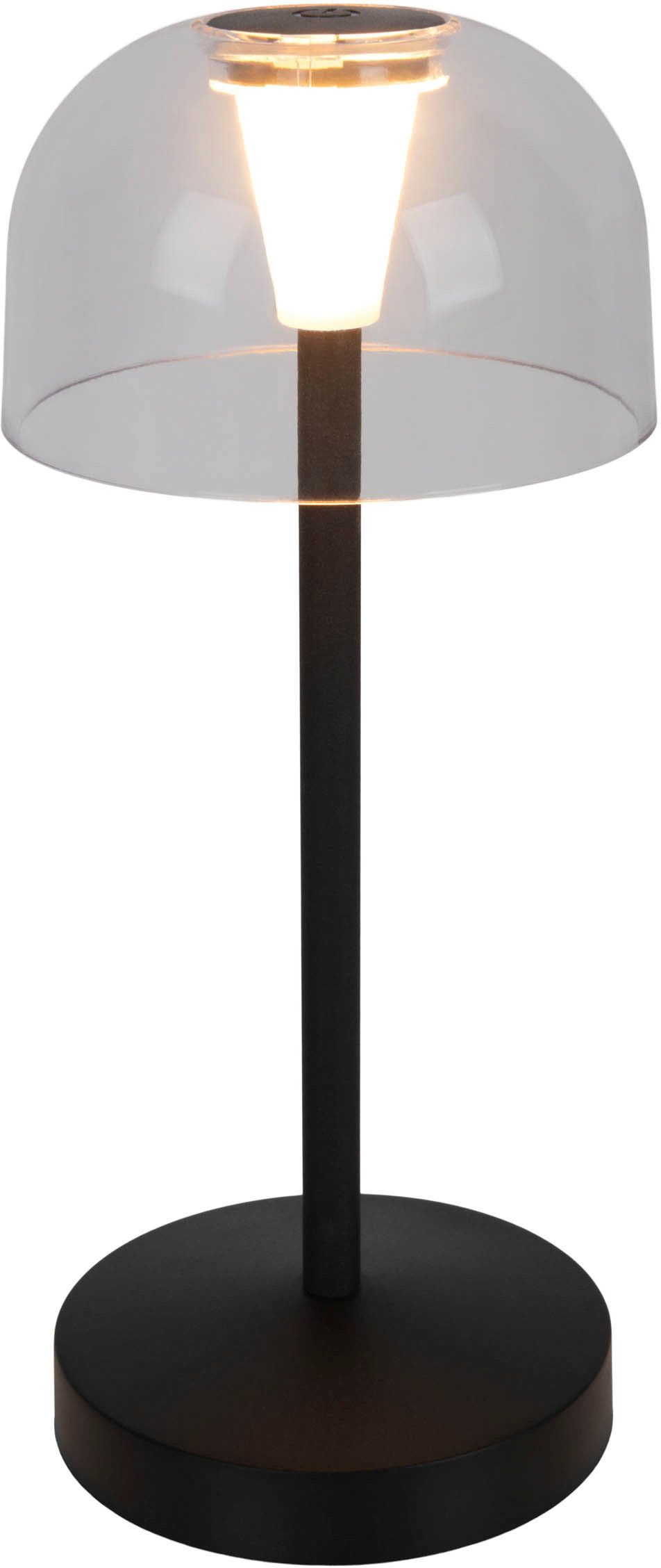 näve Led-tafellamp Gomba 18,5 cm 2-delig set, oplaadbaar, usb-kabel, geheugenfunctie, traploos dimbaar (2 stuks)