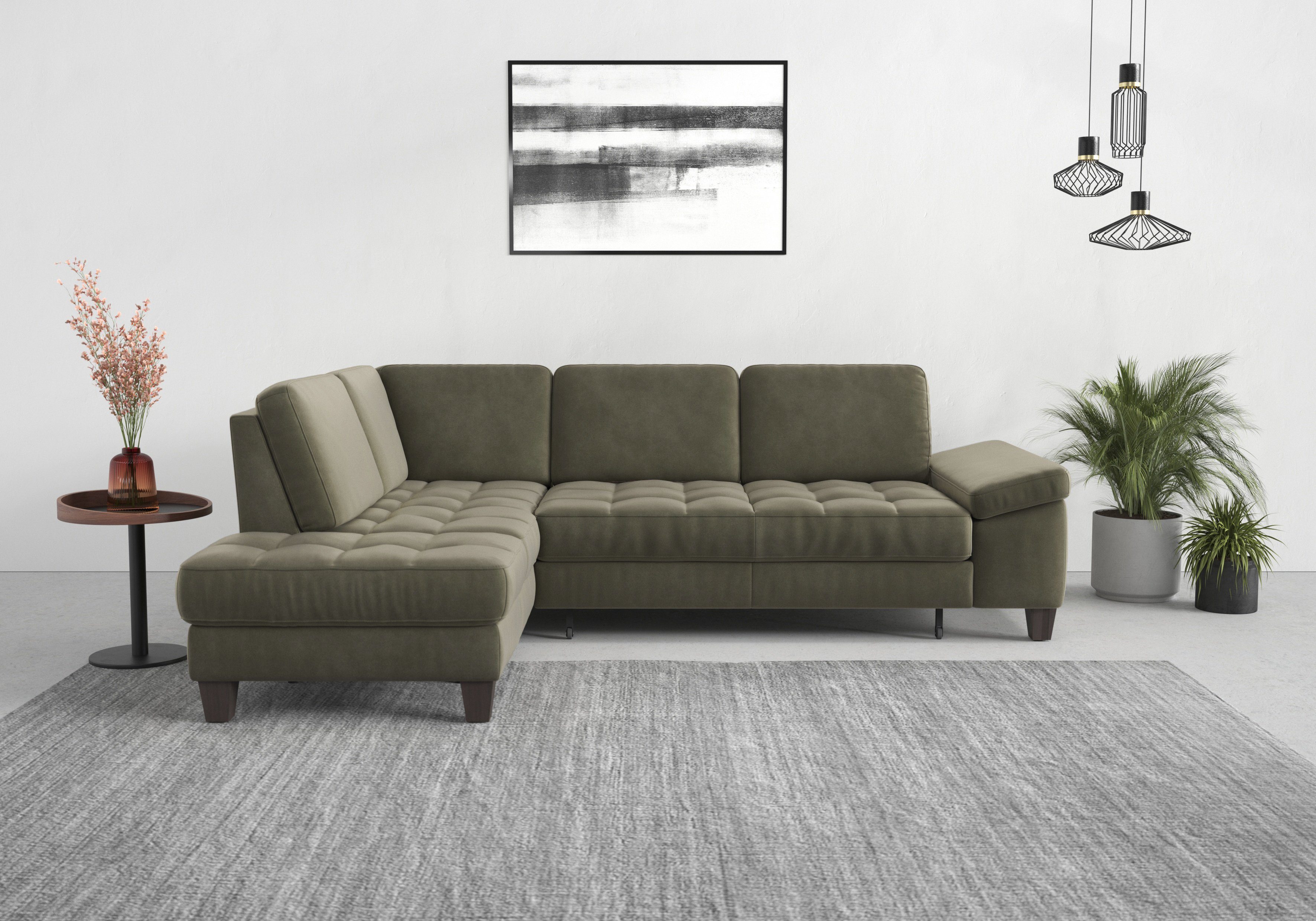 Sit&more Hoekbank Westham L-vorm met ottomane, met of zonder slaapfunctie, bedkist, verstelling