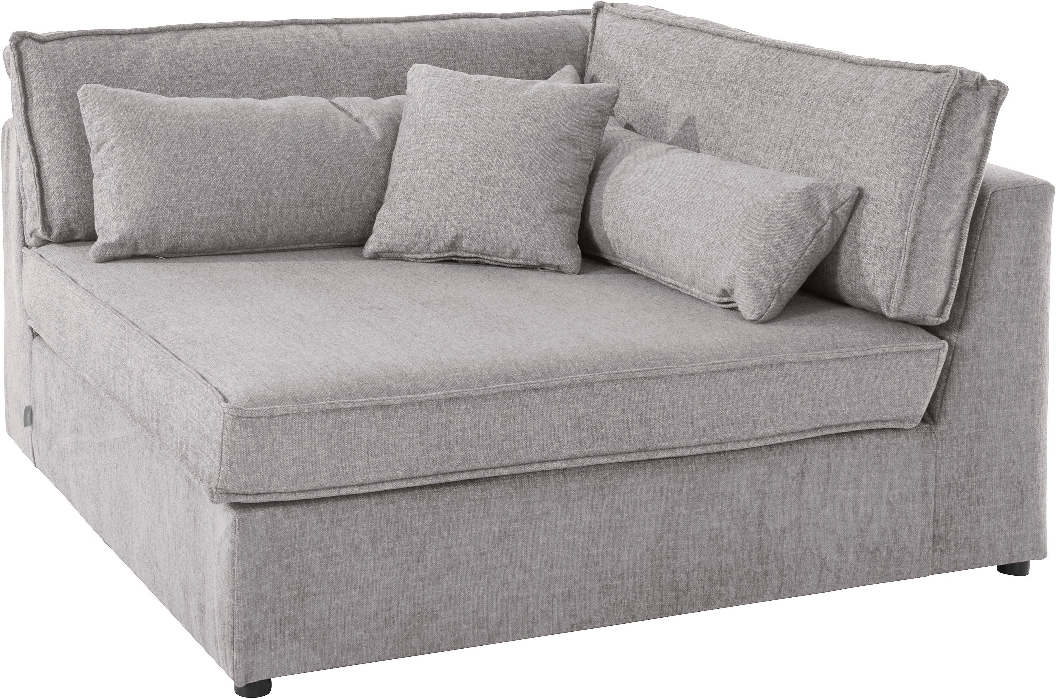 RAUM.ID Bank-hoekelement Enid Deel van een modulaire bank, stevig zitcomfort, ook in breedribcord