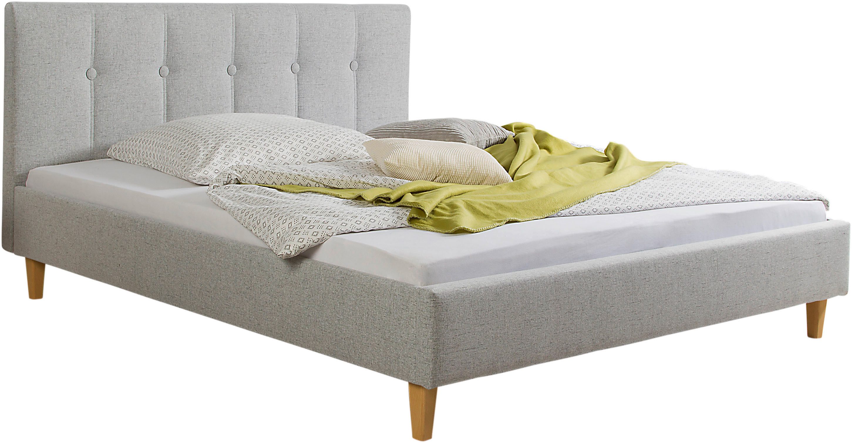 Maintal Gestoffeerd bed Leesburg Zijkanten van het bed zelf te monteren, zonder bedkist