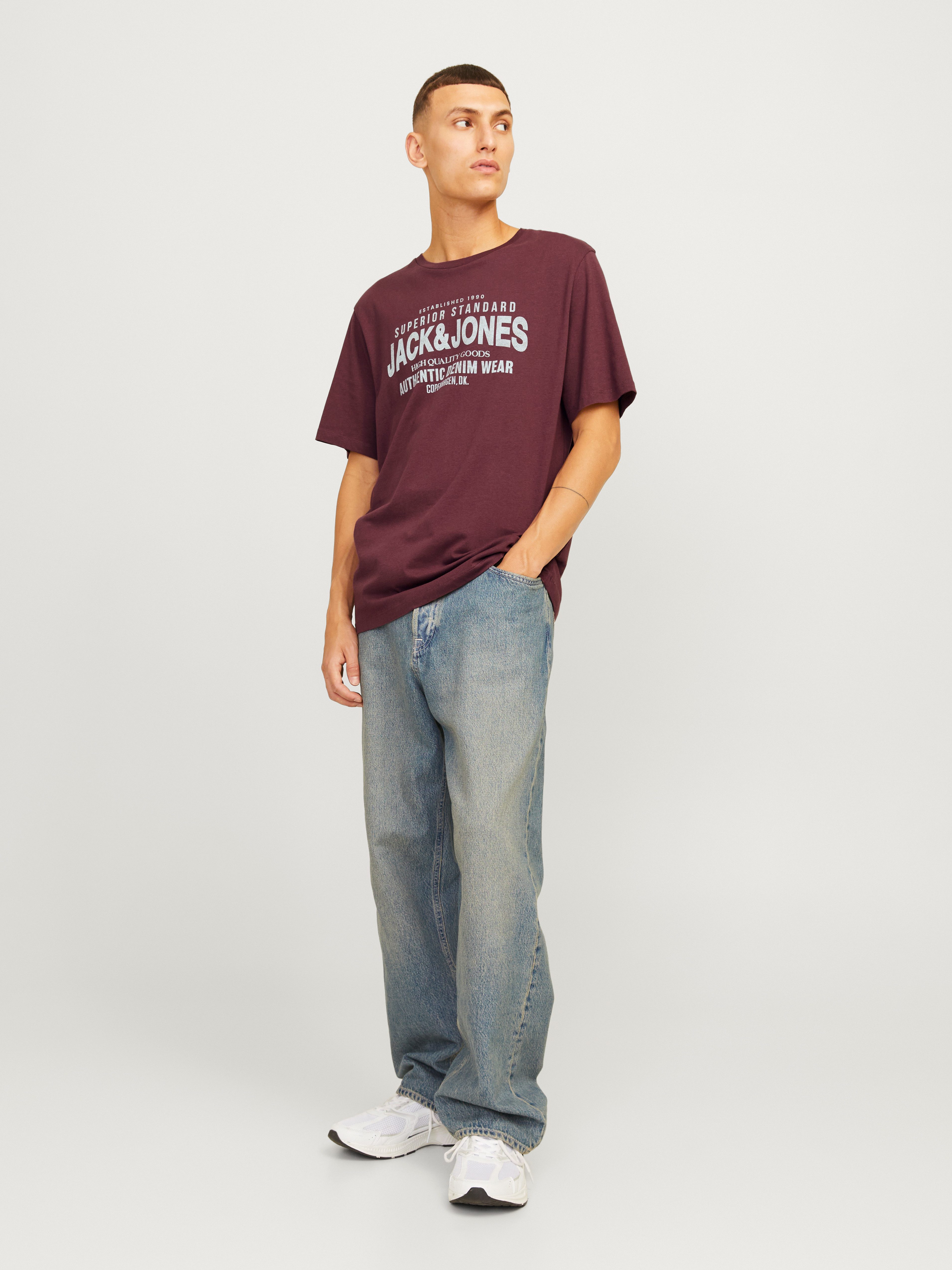 Jack & Jones Shirt met ronde hals JJJEANS TEE SS O-NECK