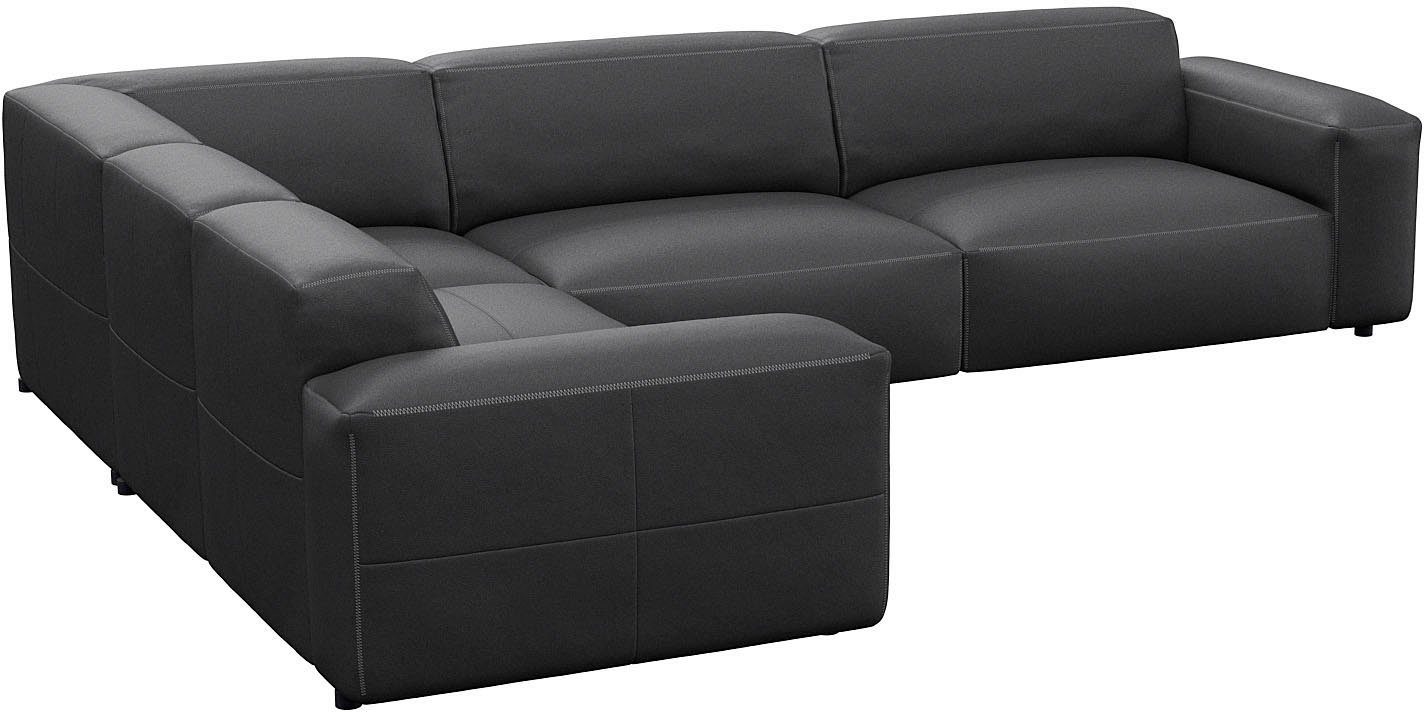 FLEXLUX Hoekbank Lucera, super comfortabel door hoogwaardige zitconstructie met koudschuim