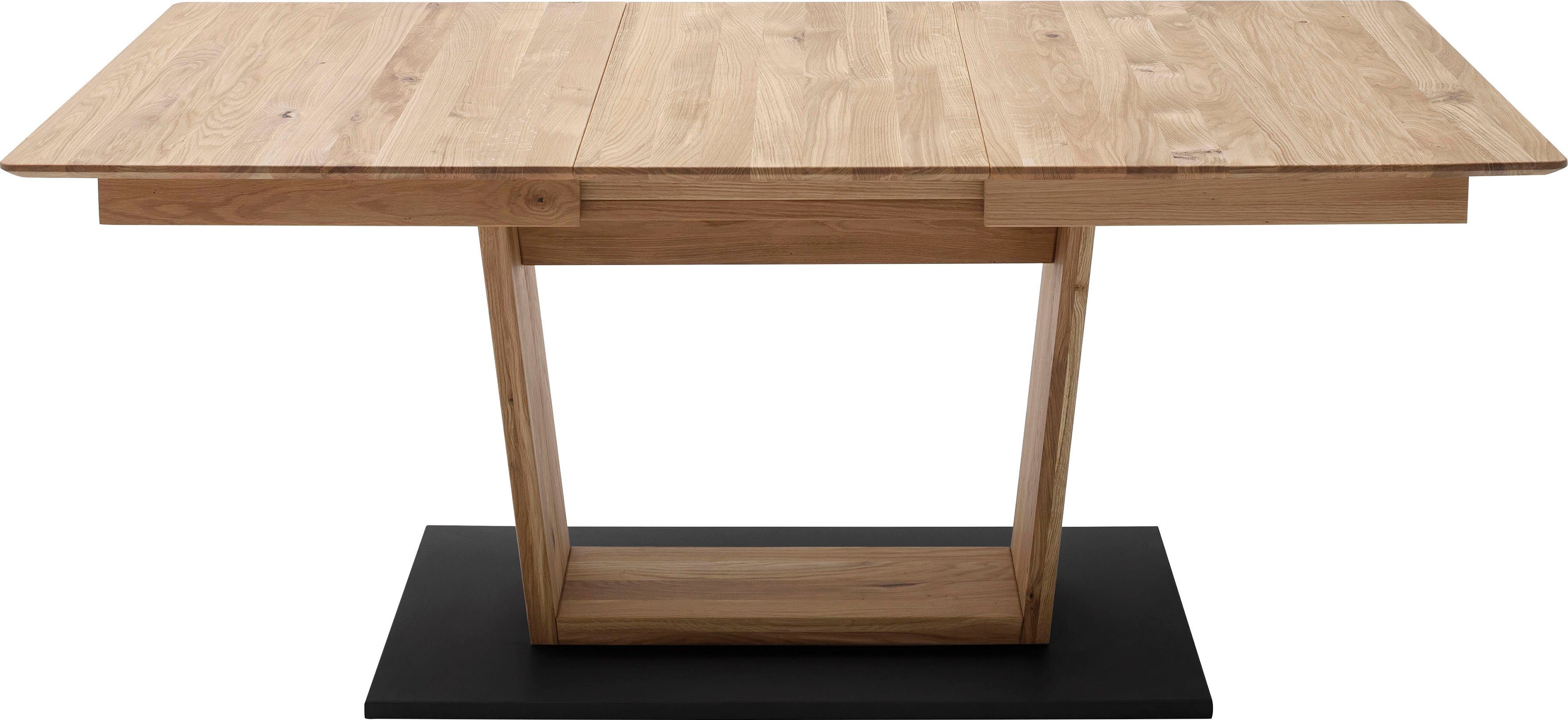 MCA furniture Eettafel Cuba Eettafel massief hout uittrekbaar, tafelblad met synchroon uittreksysteem