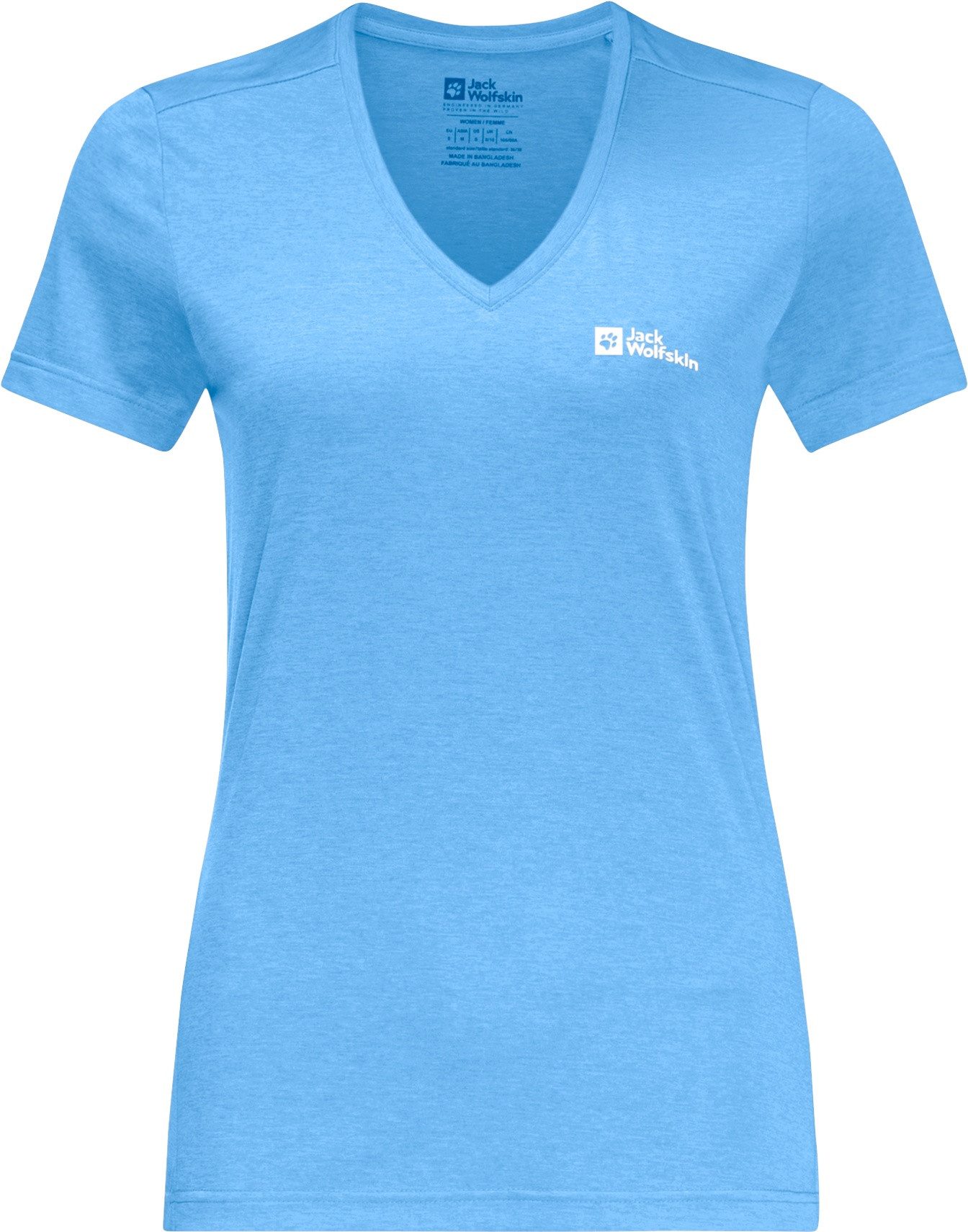 Jack Wolfskin Shirt met V-hals CROSSTRAIL T WOMEN