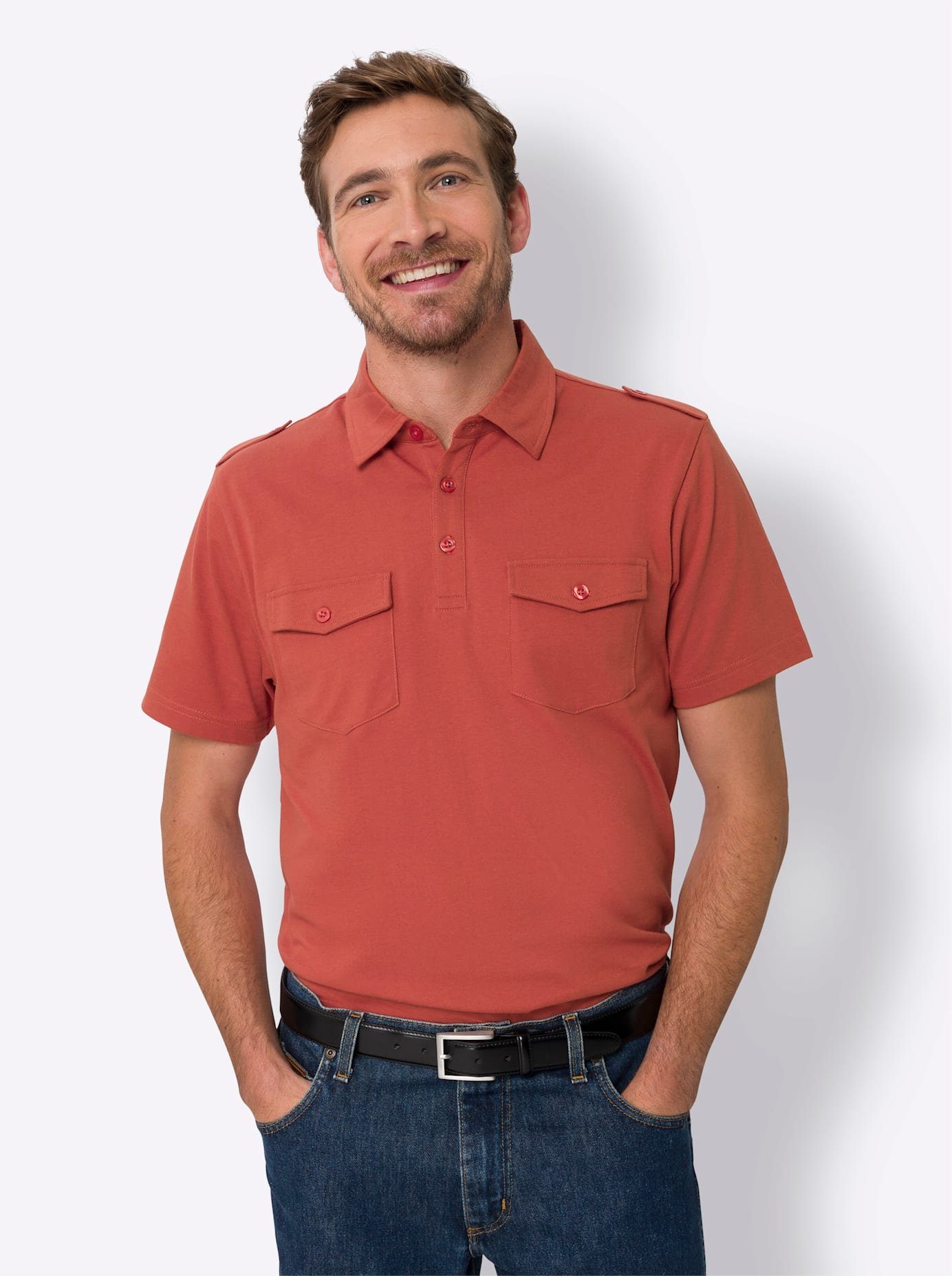Classic Poloshirt met korte mouwen (1-delig)