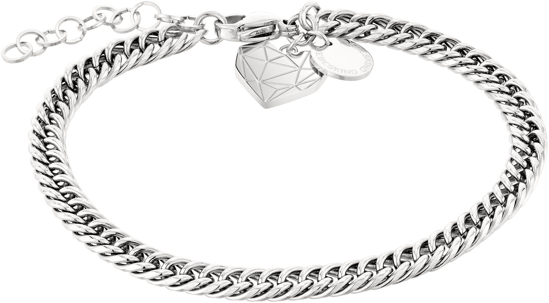 Liebeskind Berlin Armband Schmuck Geschenk Edelstahl Armkette Herz, LJ-0854-B-21