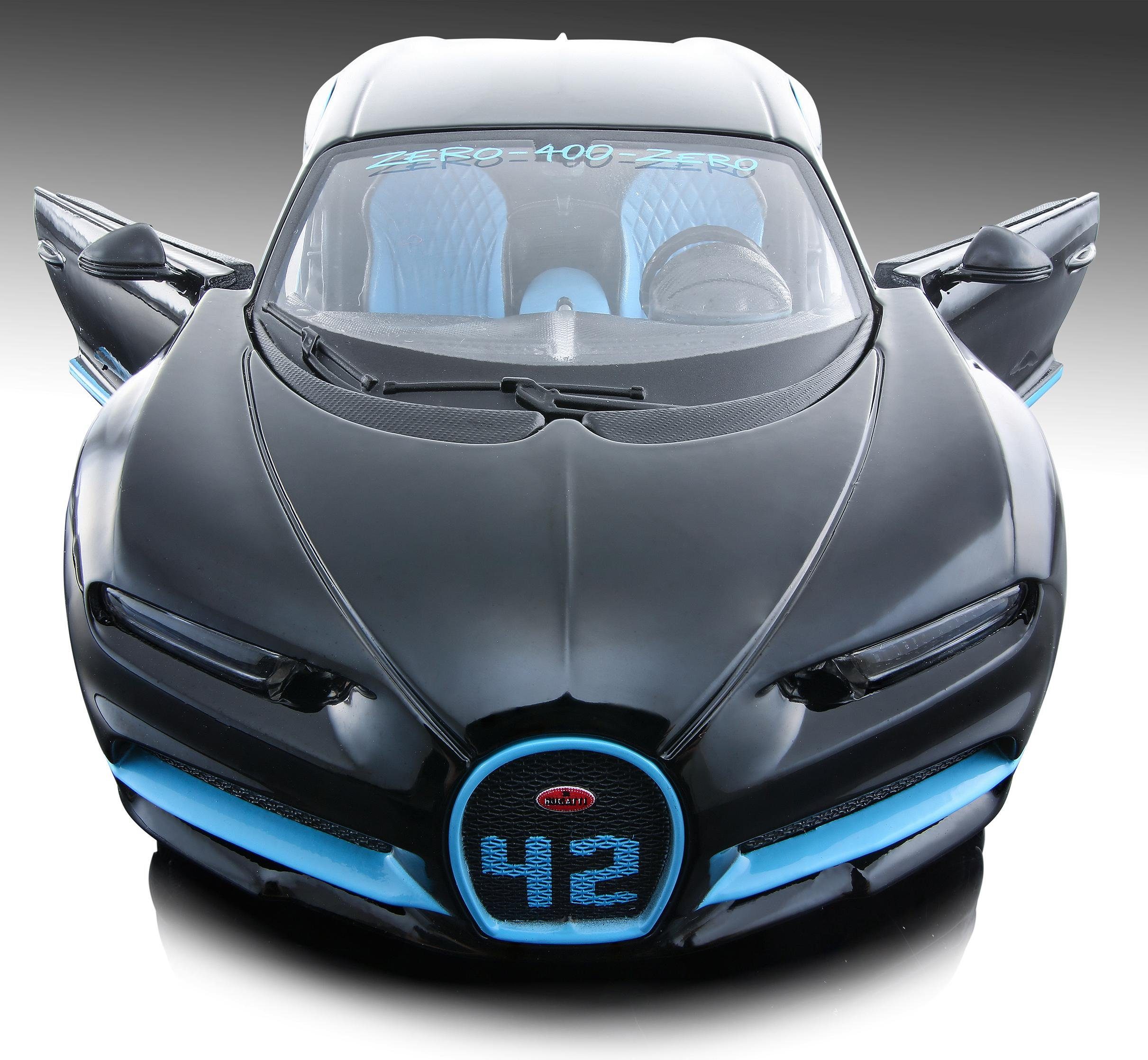 Maisto® Auto op schaal Bugatti Chiron, 1:24, zwart