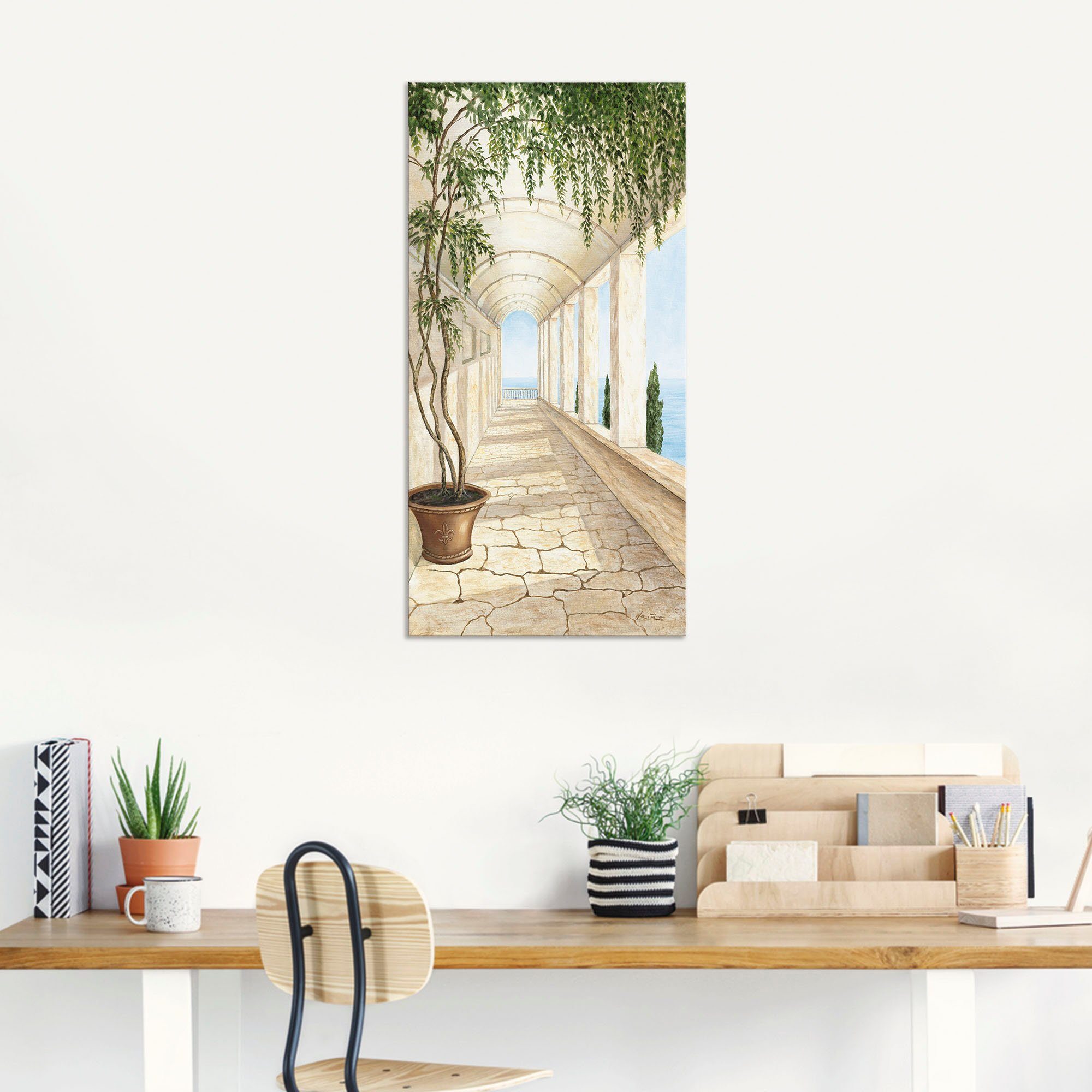 Artland Artprint Capri als artprint van aluminium, artprint voor buiten, artprint op linnen, poster, muursticker