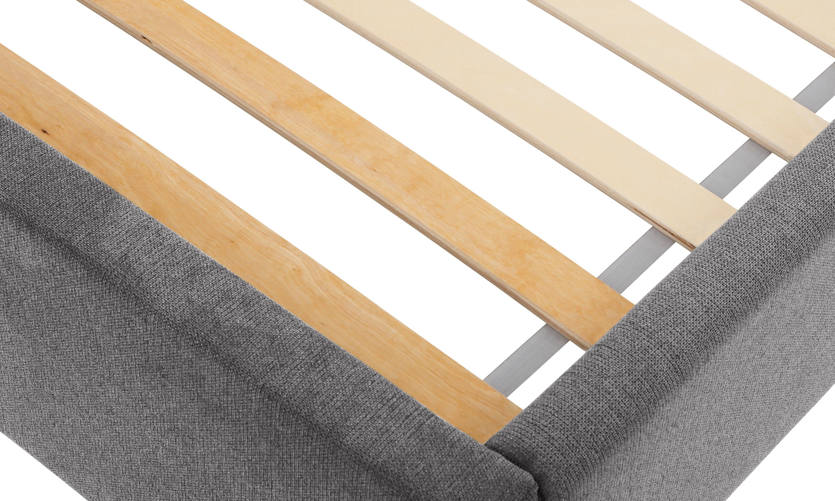 Lüttenhütt Gestoffeerd bed Gebko prettig bekleed hoofdbord met decoratief honingraatmotief