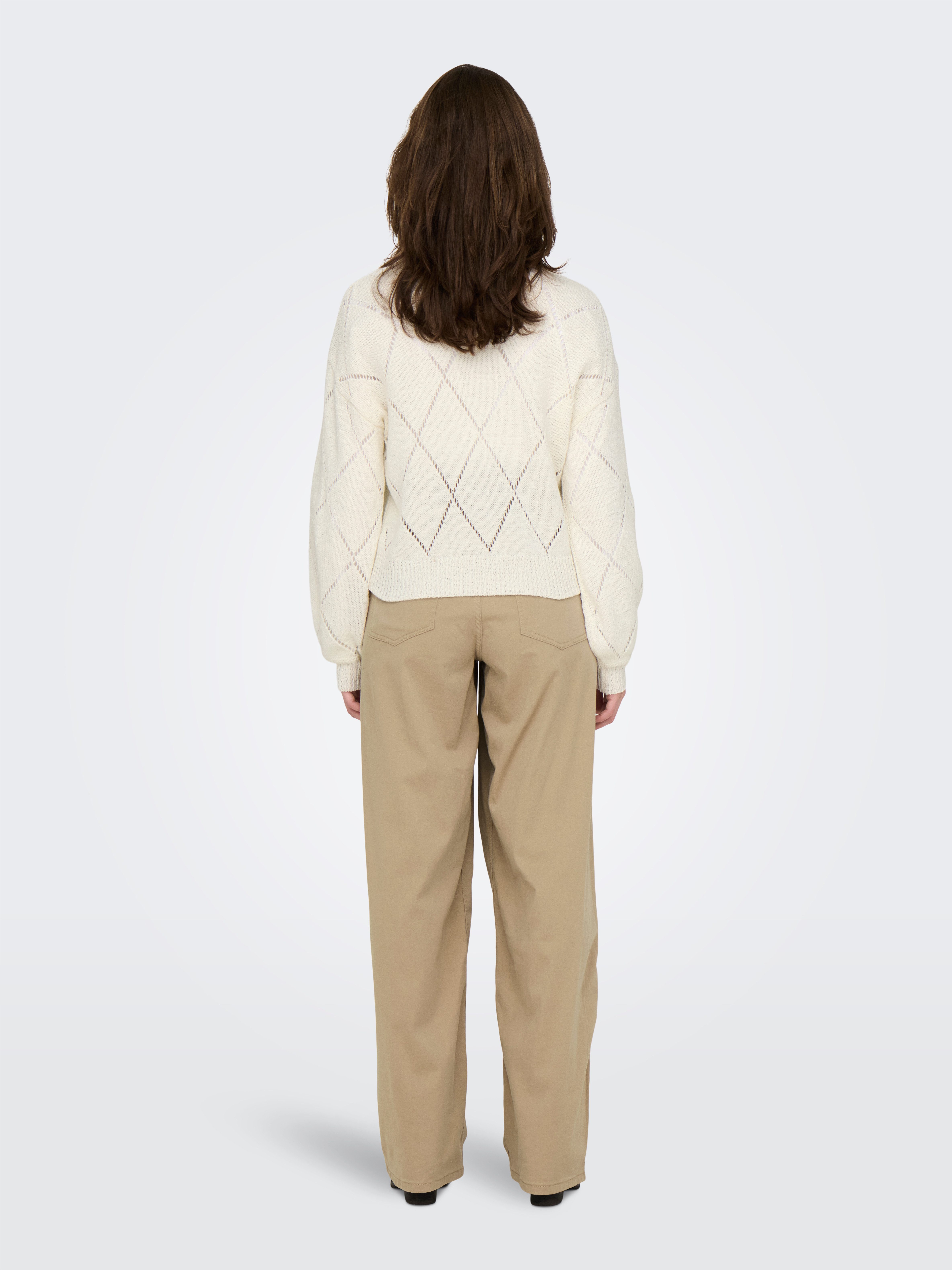 Only Gebreide trui ONLGEENAS LS STRUCTURE O-NECK CC KNT