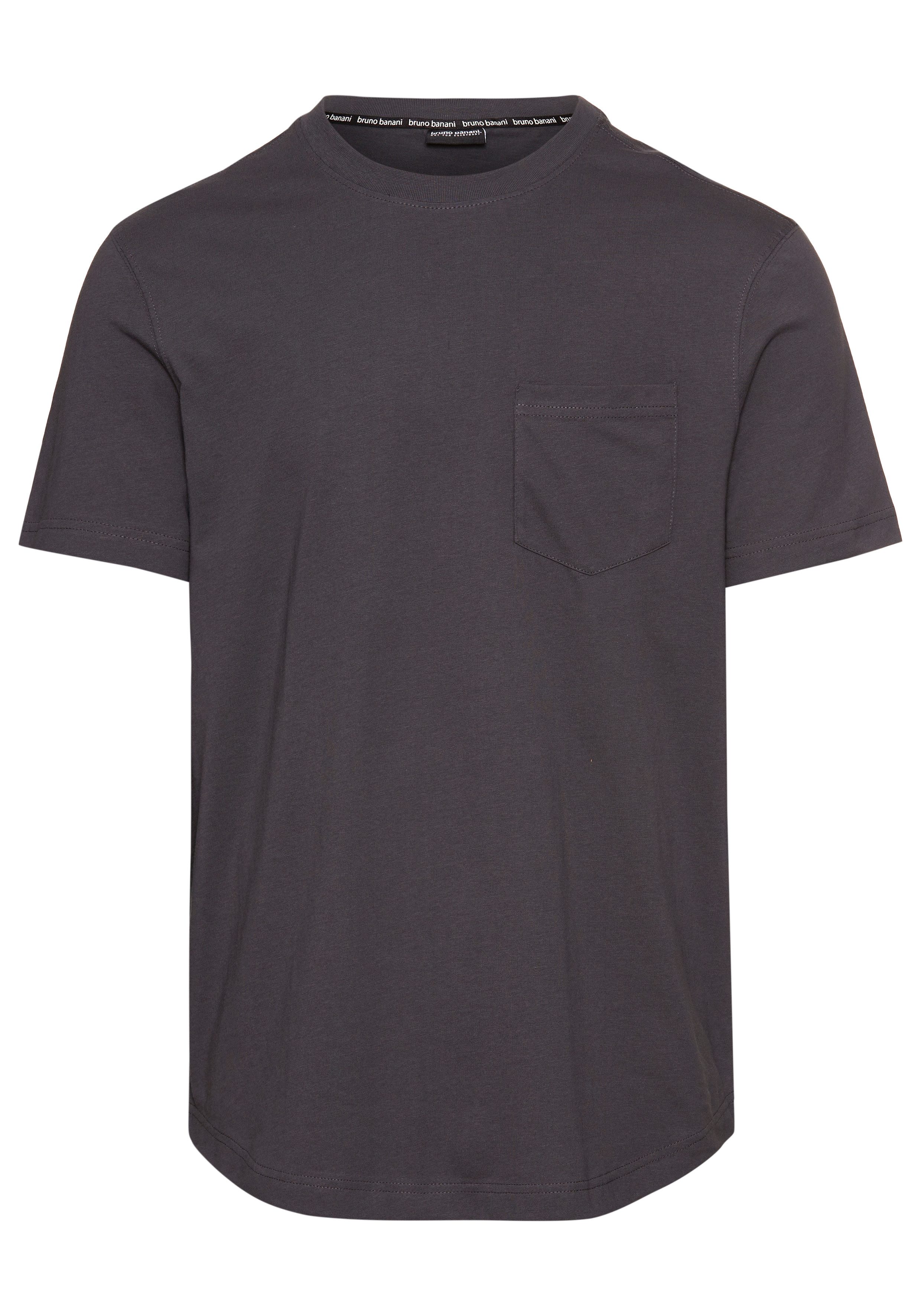 Bruno Banani Lang shirt met een afgeronde zoom
