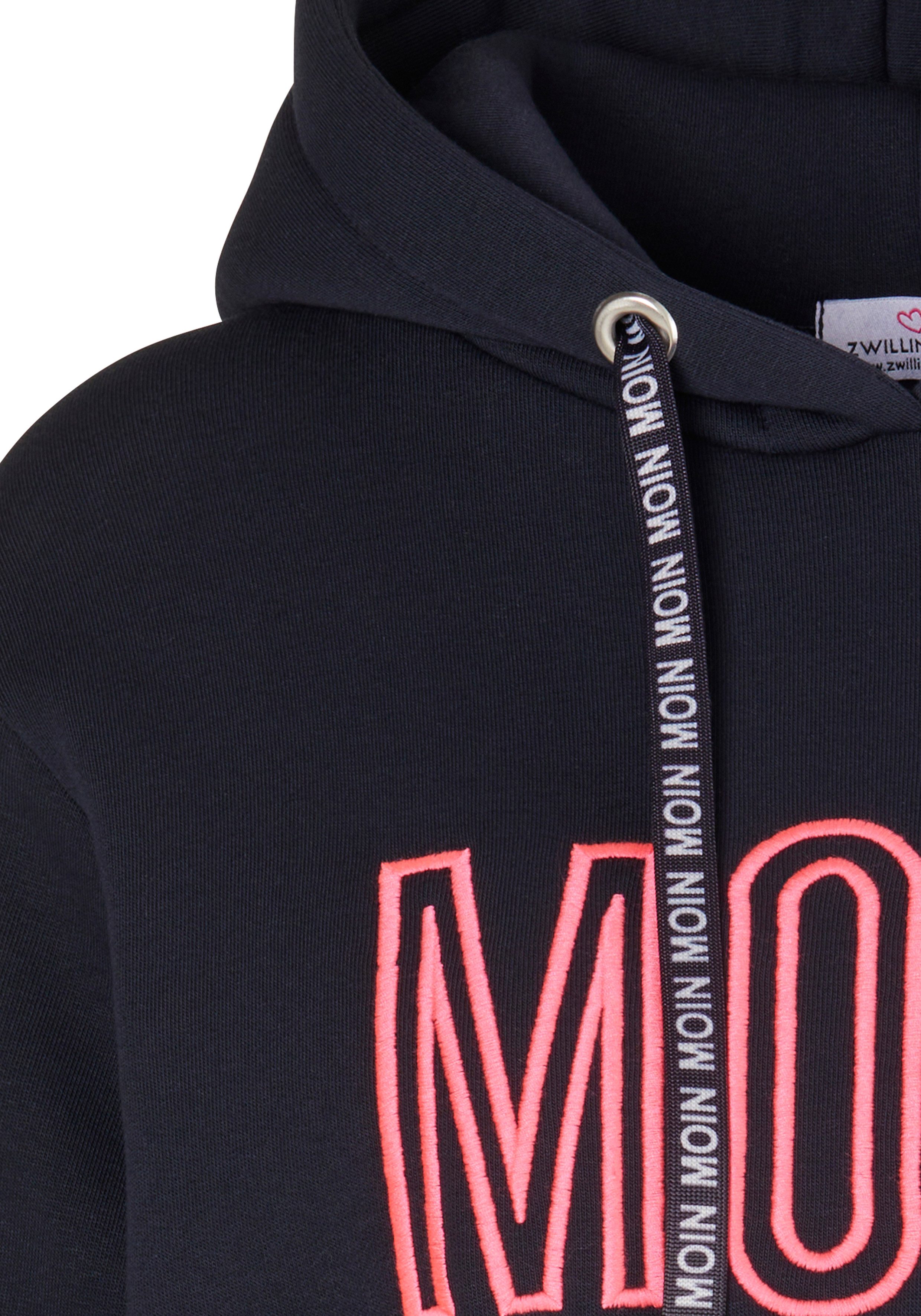 Zwillingsherz Hoodie Limited Edition met capuchon, geborduurd "moin" en ankerontwerp, exclusief bij otto