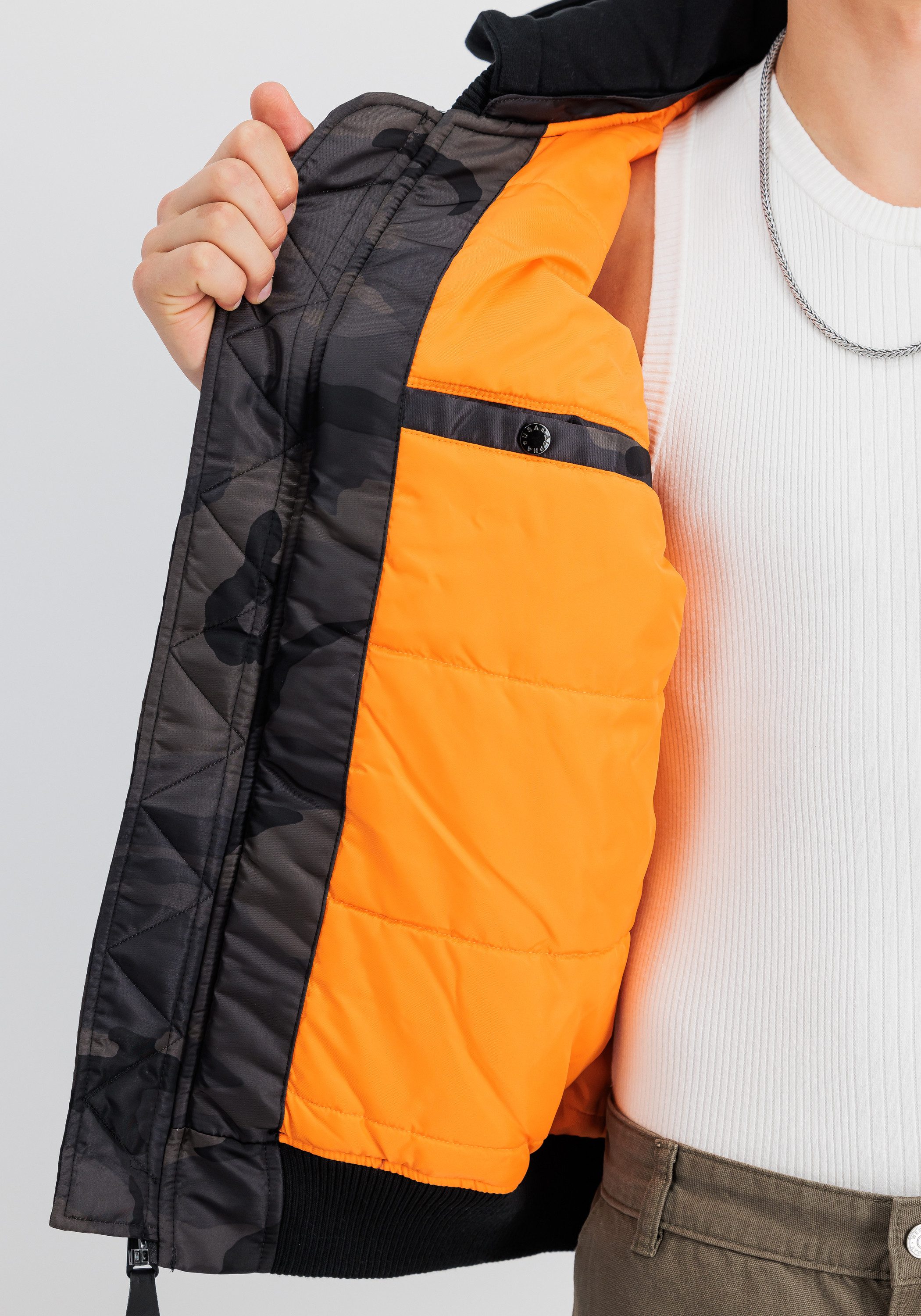 Alpha Industries Bomberjack MA-1 Zip Hood Back EMB Camo