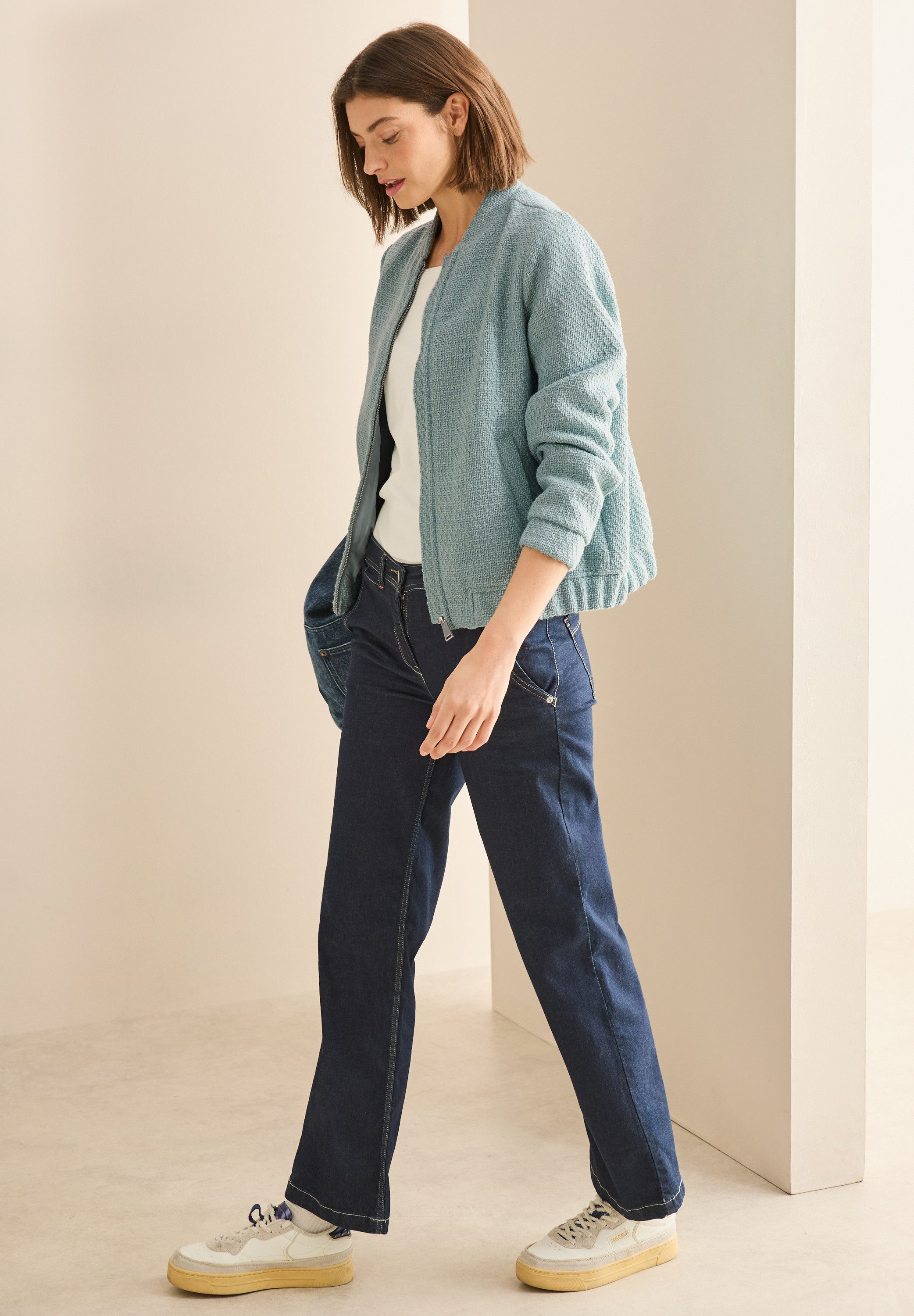 Cecil Blouson in bouclé-look