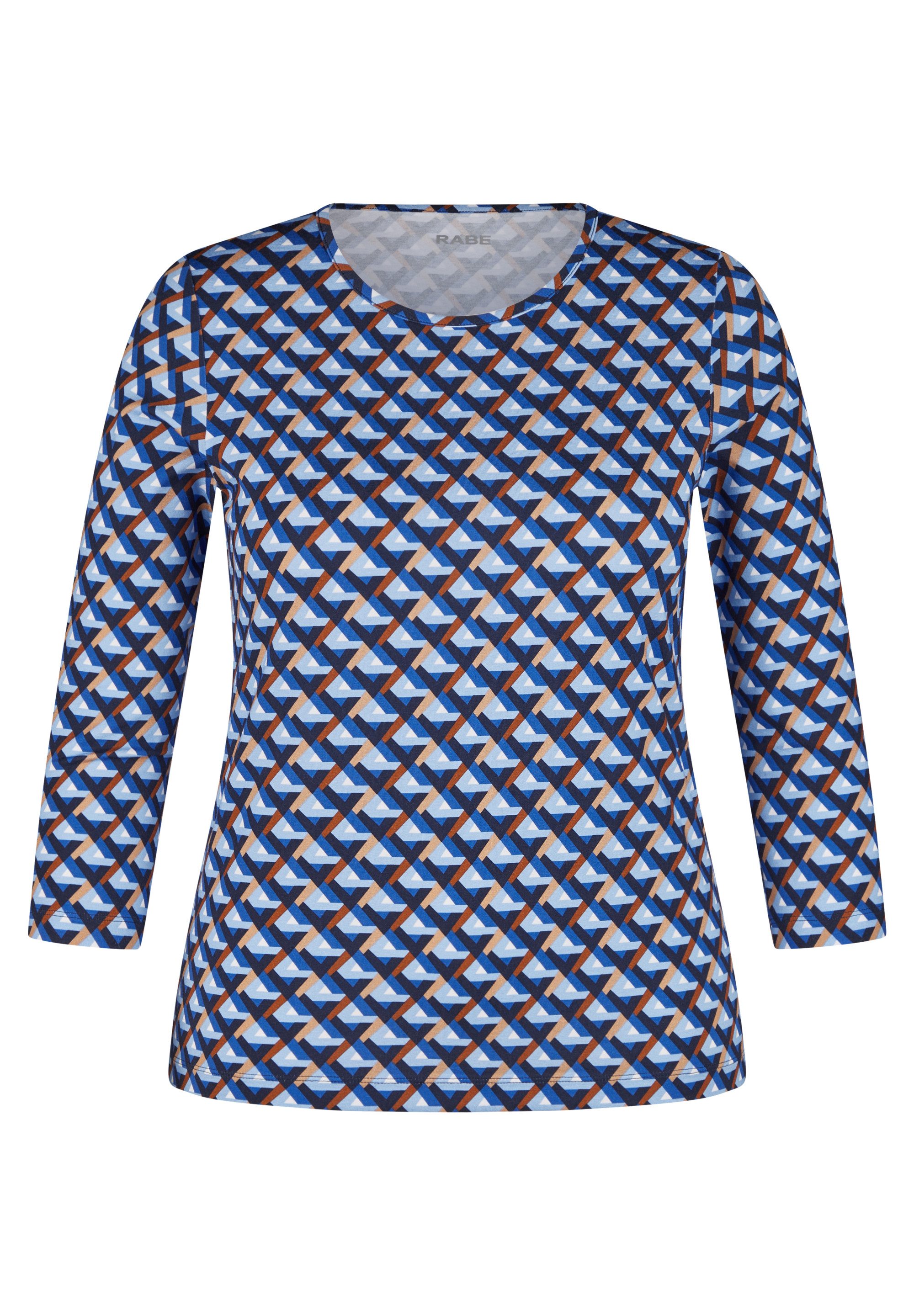 Rabe Shirt met 3/4 mouwen met grafisch patroon