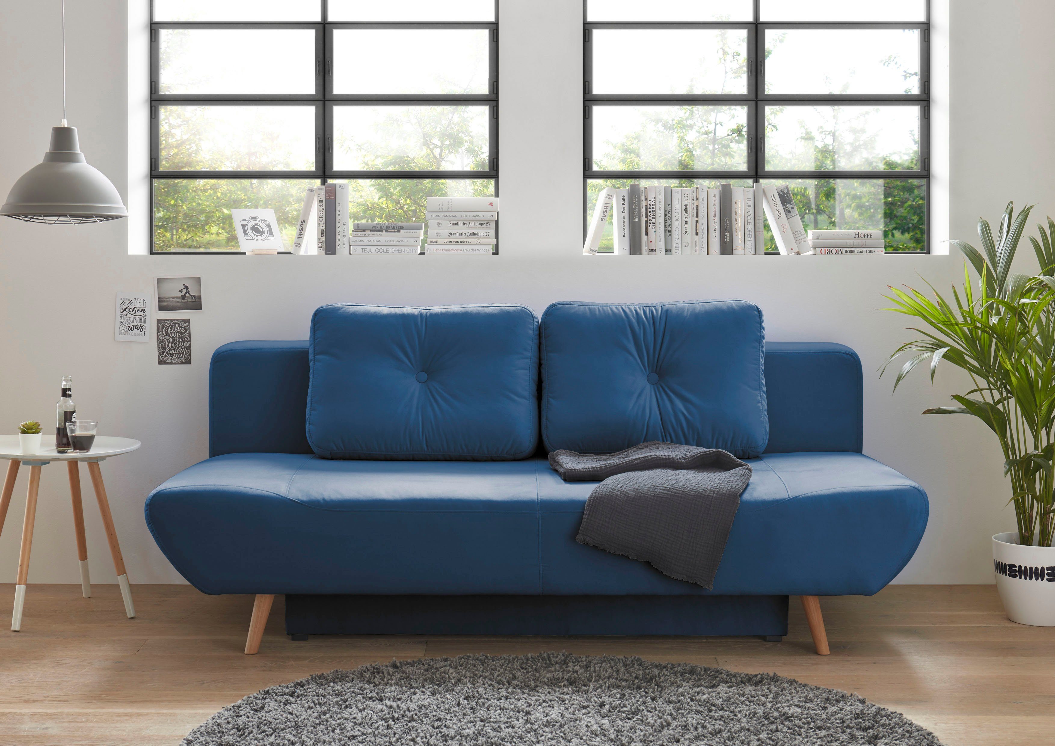 andas Slaapbank Segmon simpel in een comfortabel te bed veranderen, inclusief bedkist