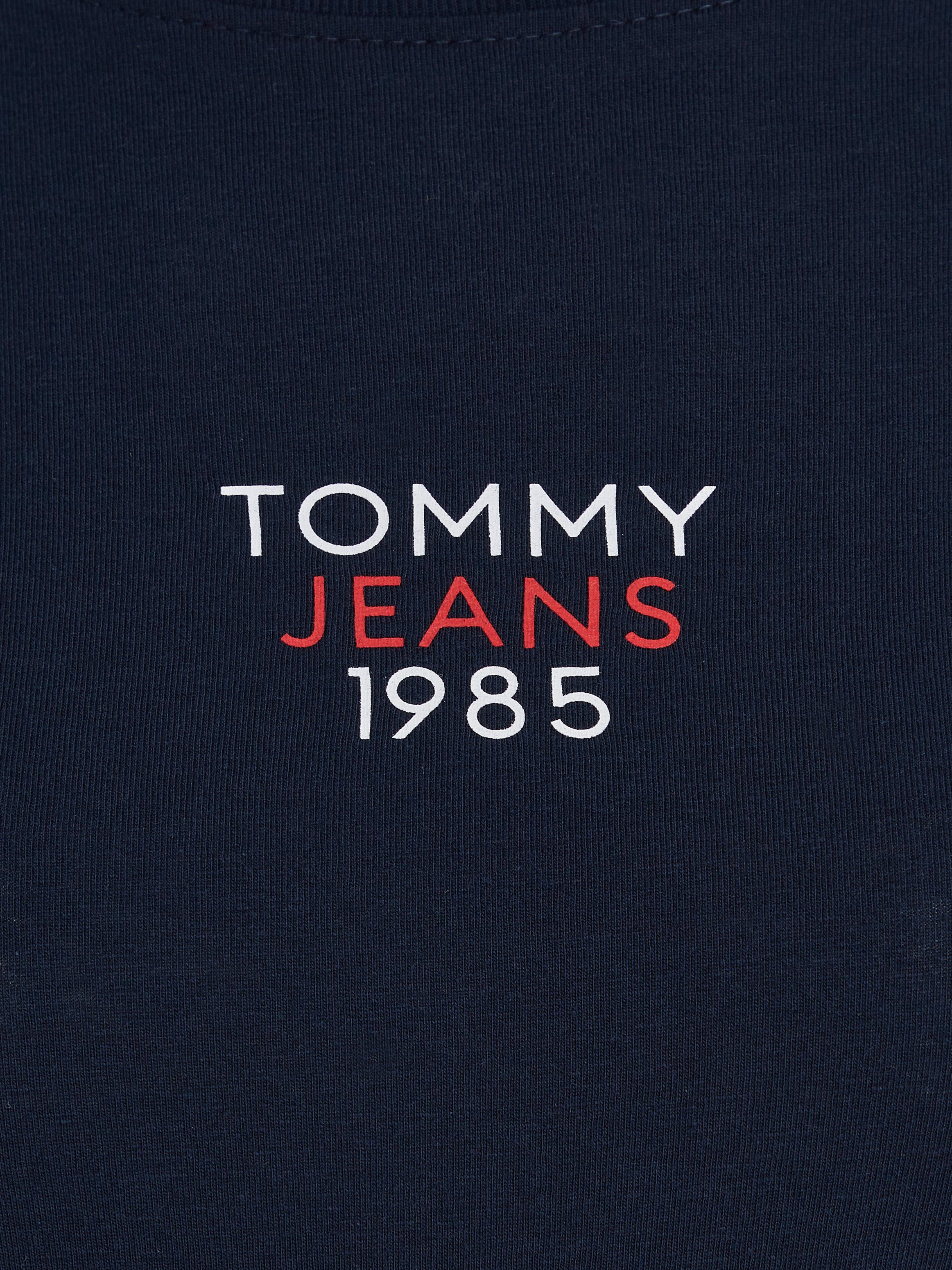 TOMMY JEANS Shirt met lange mouwen Slim Fit Essential Logo Longsleeve Shirt