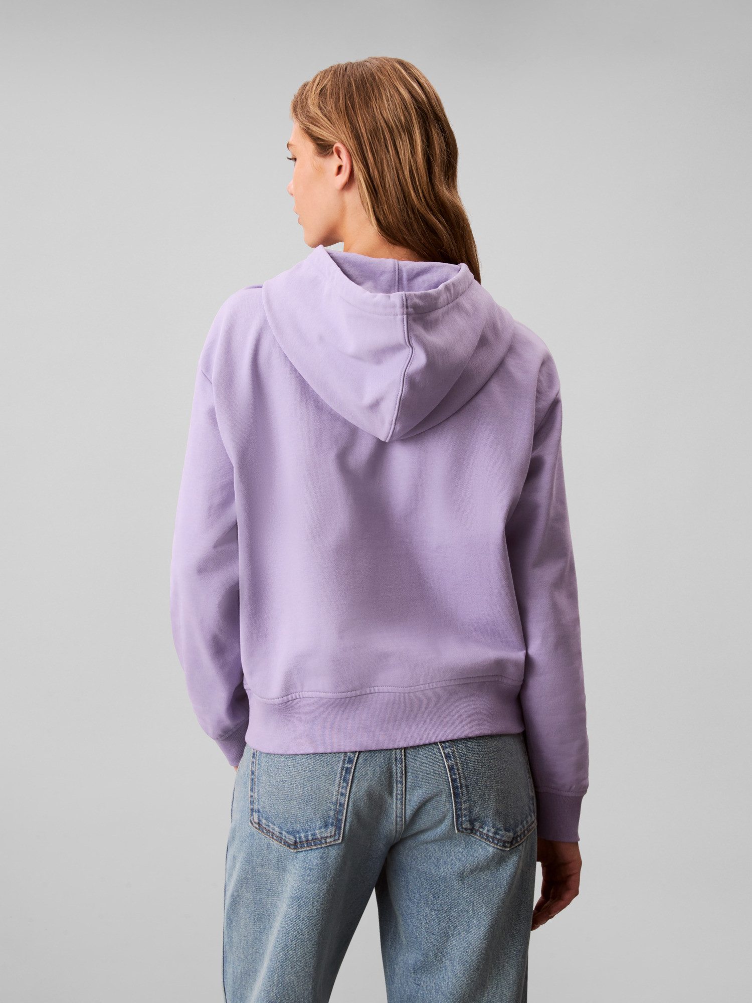 Calvin Klein Sweatshirt Capuchon met trekkoord, regular fit, logo-opdruk