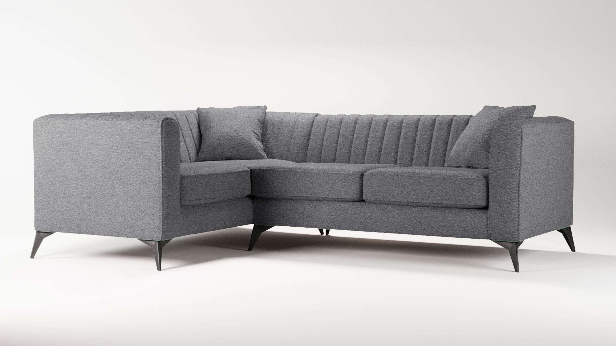 Places of Style Hoekbank MATTHEW L-vorm ideaal voor kleine ruimtes, afmetingen B/D/H: 240/167/74 cm