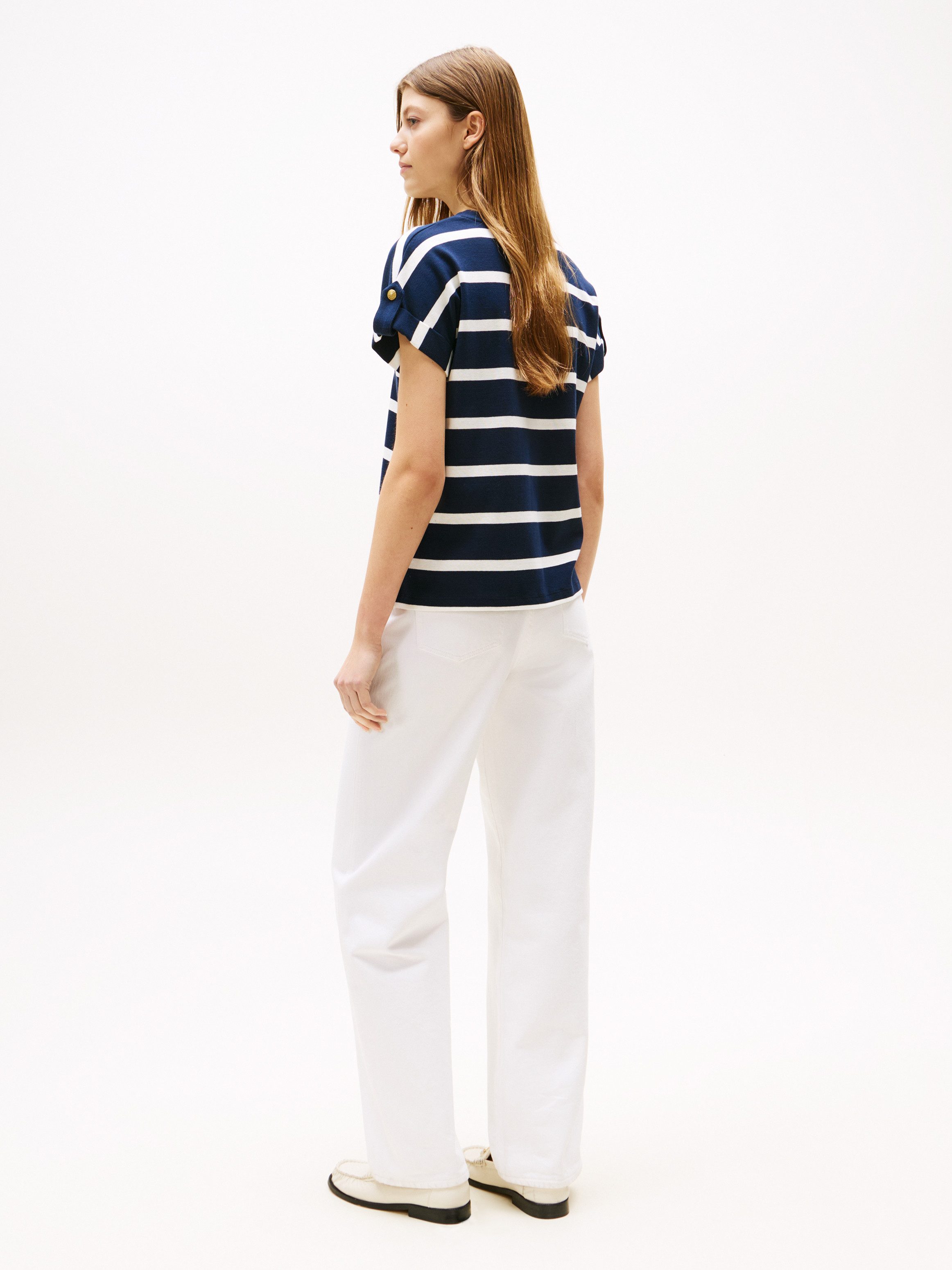Tommy Hilfiger Shirt met korte mouwen GOLD BUTTON MDRN C-NK SS TEE