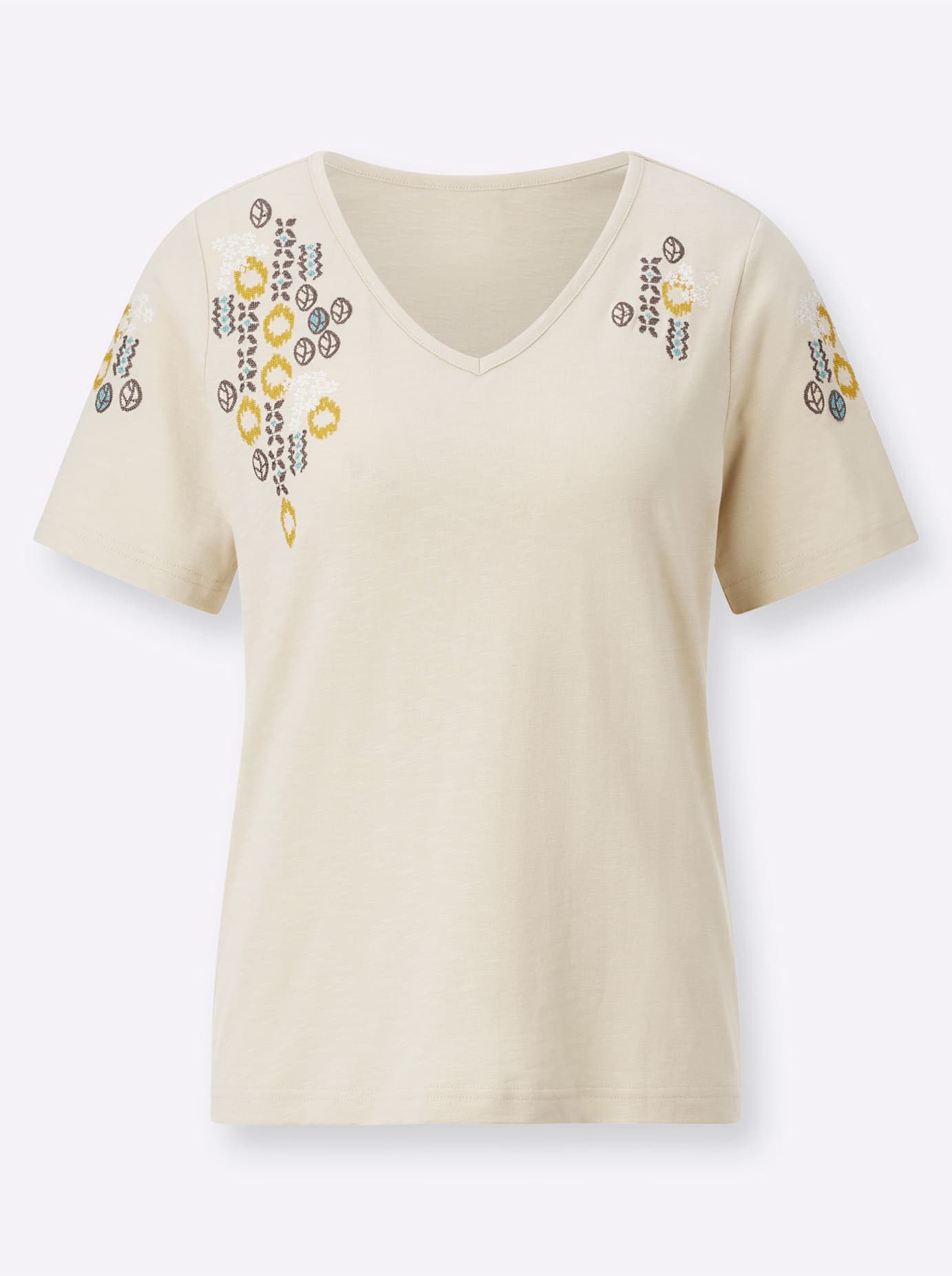 Classic Inspirationen Shirt met korte mouwen Shirt met V-hals (1-delig)